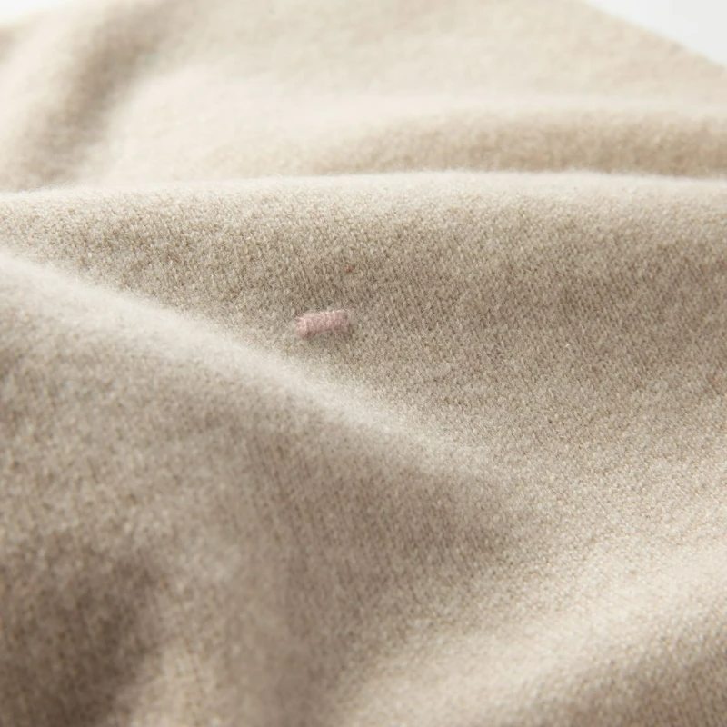 Baby blanket 'Lollipop' | 100% cashmere | beige / pink | 102 x 105 cm