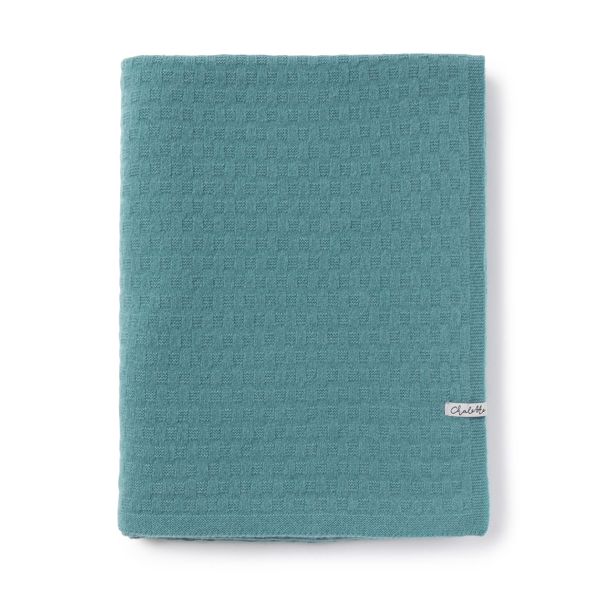 Baby blanket 'Waldsee' | 100% cashmere | petrol | 102 x 105 cm