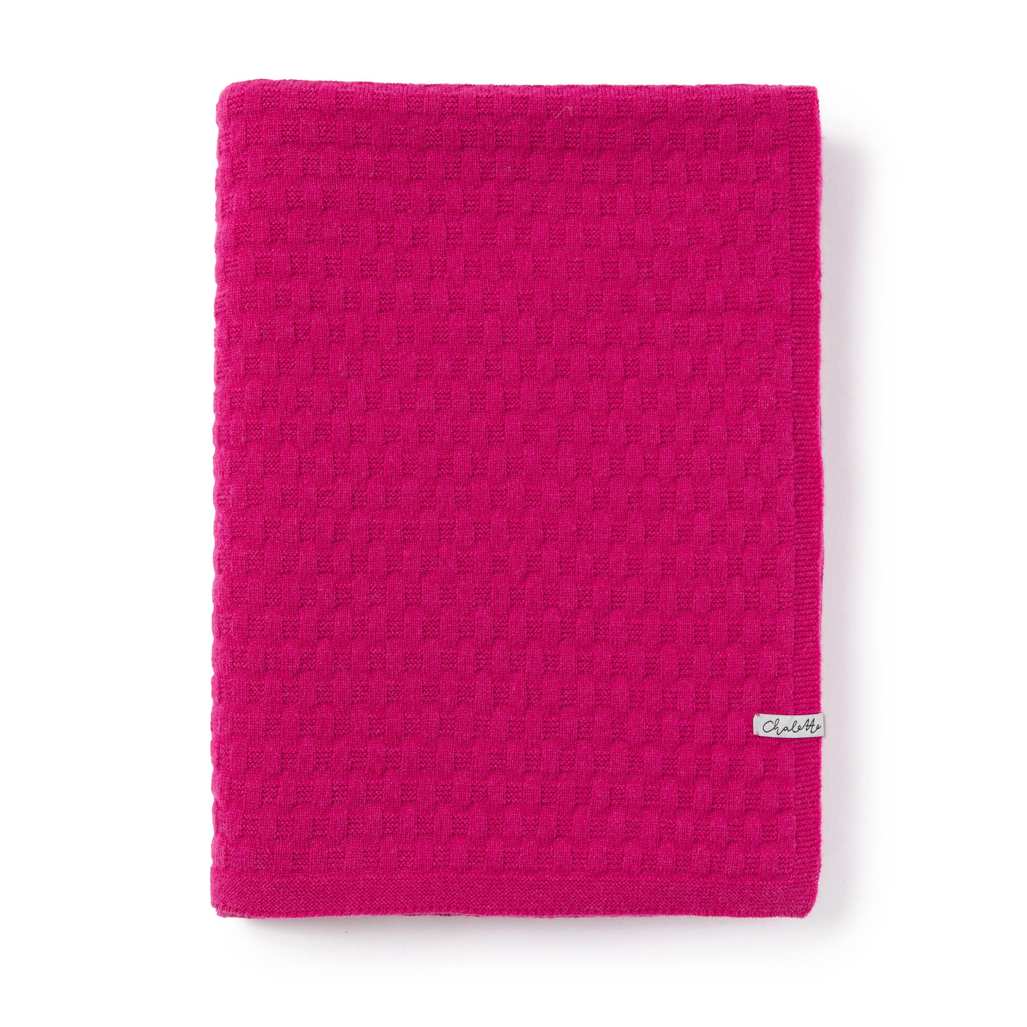 Baby blanket 'Beerengarten' | 100% cashmere | raspberry | 102 x 105 cm
