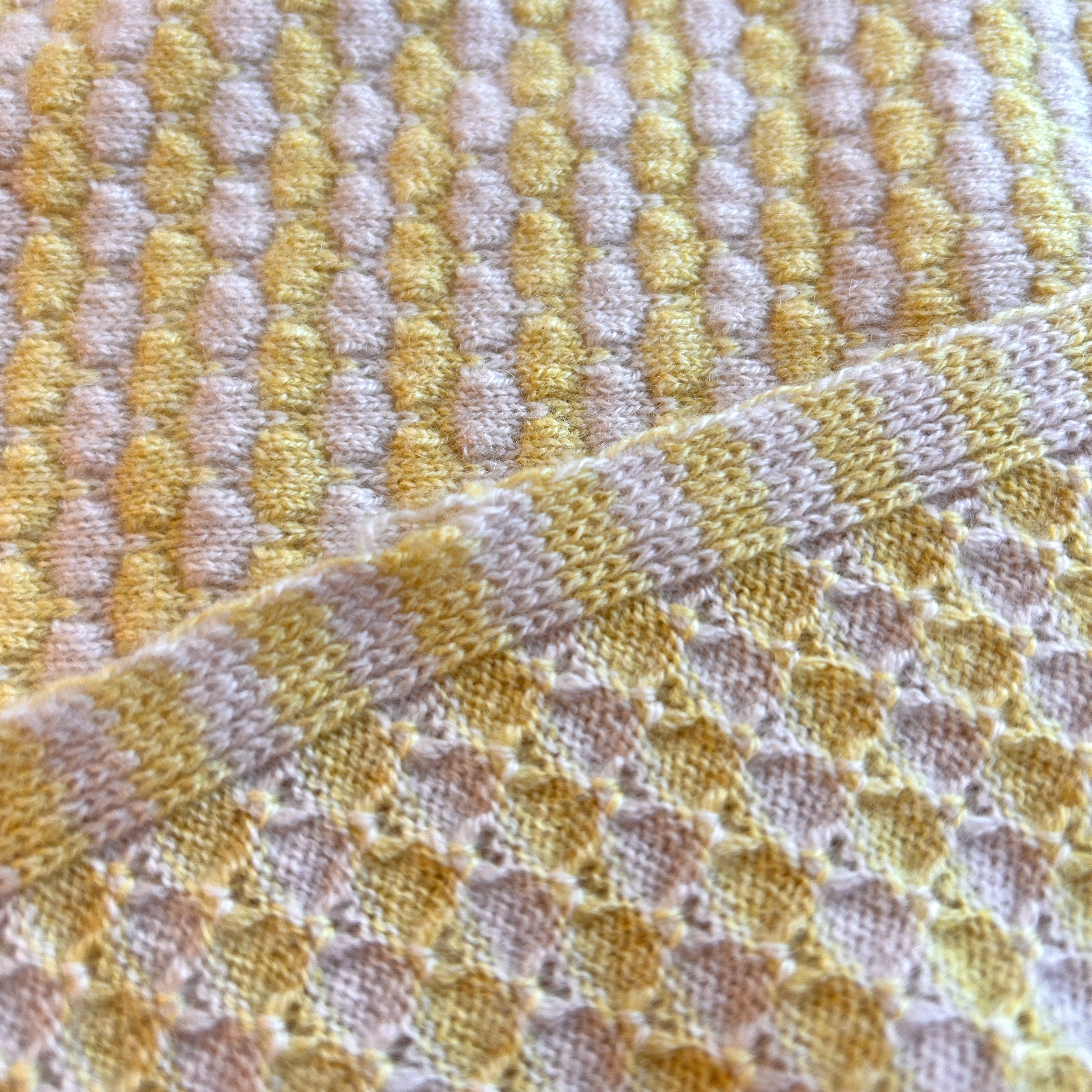 OUTLET | Superweiche Babydecke 'Sonnenblume' | beige/zitronengelb | 102 x 105 cm | "Frida"