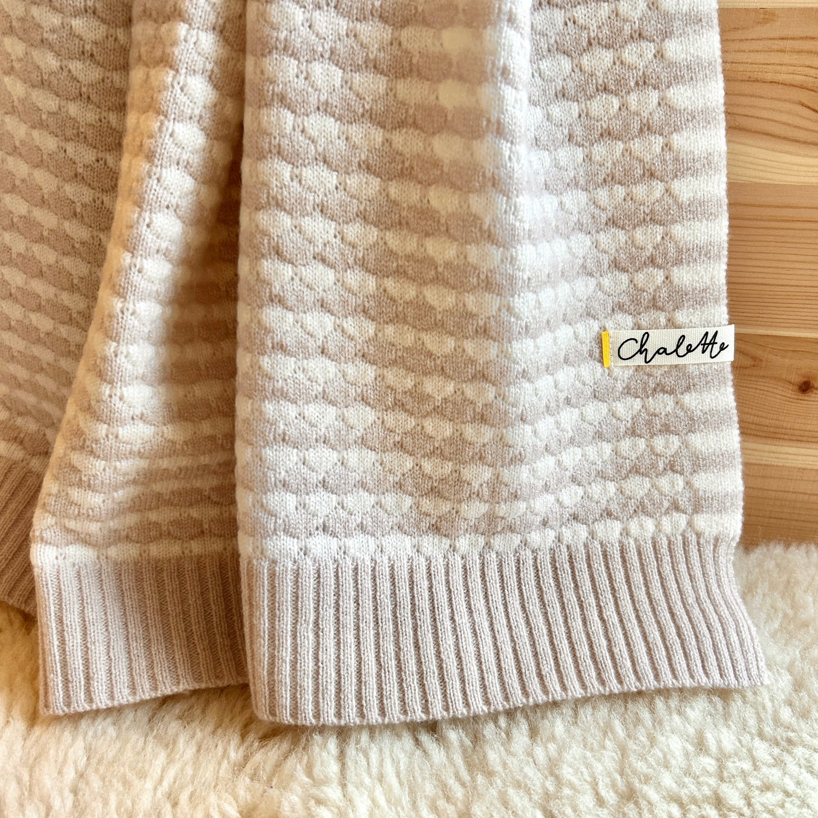 Babydecke Chalette beige offwhite