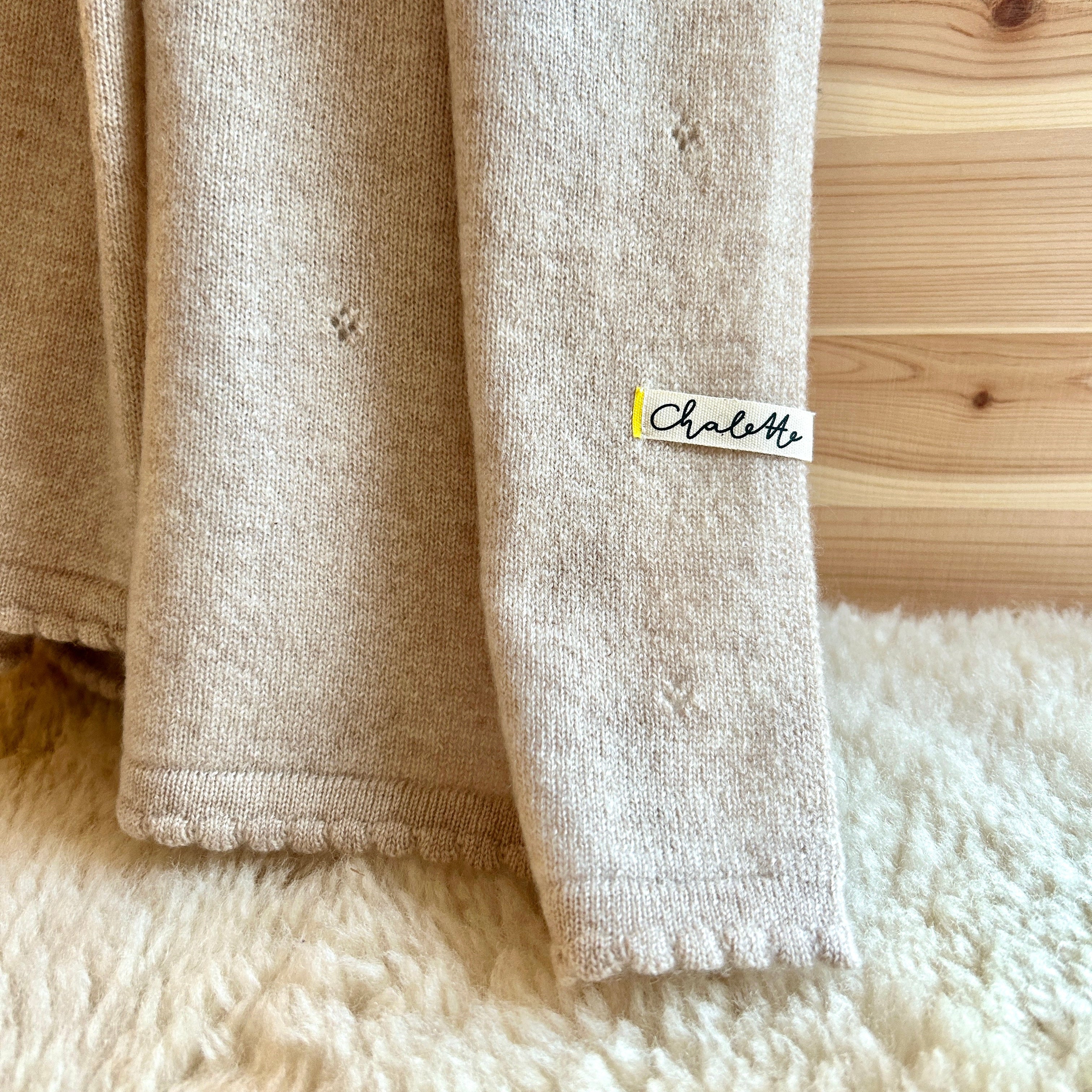 Chalette Babydecke beige Sternenlied Kaschmir