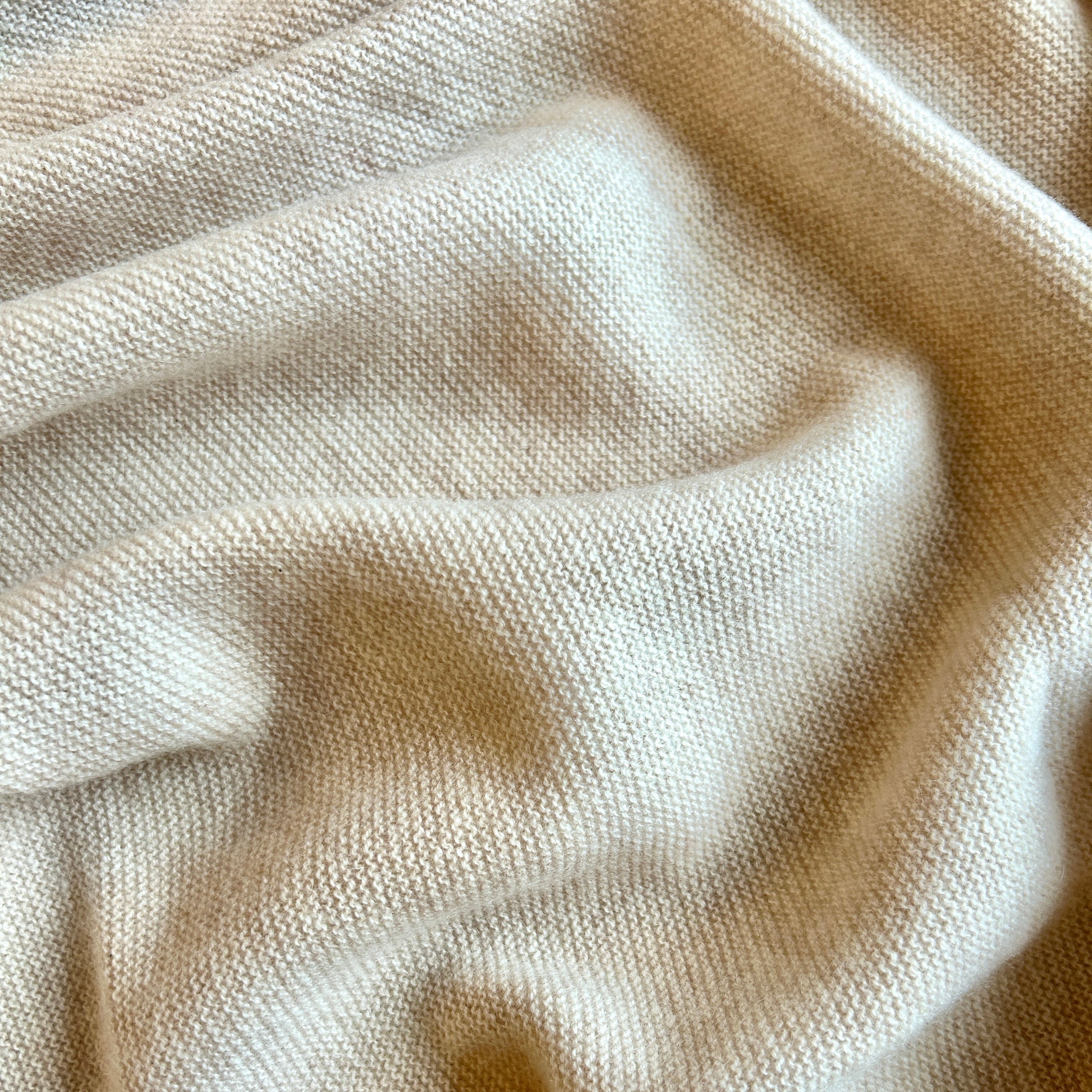 Babydecke Merinowolle Kaschmir hellbeige Chalette