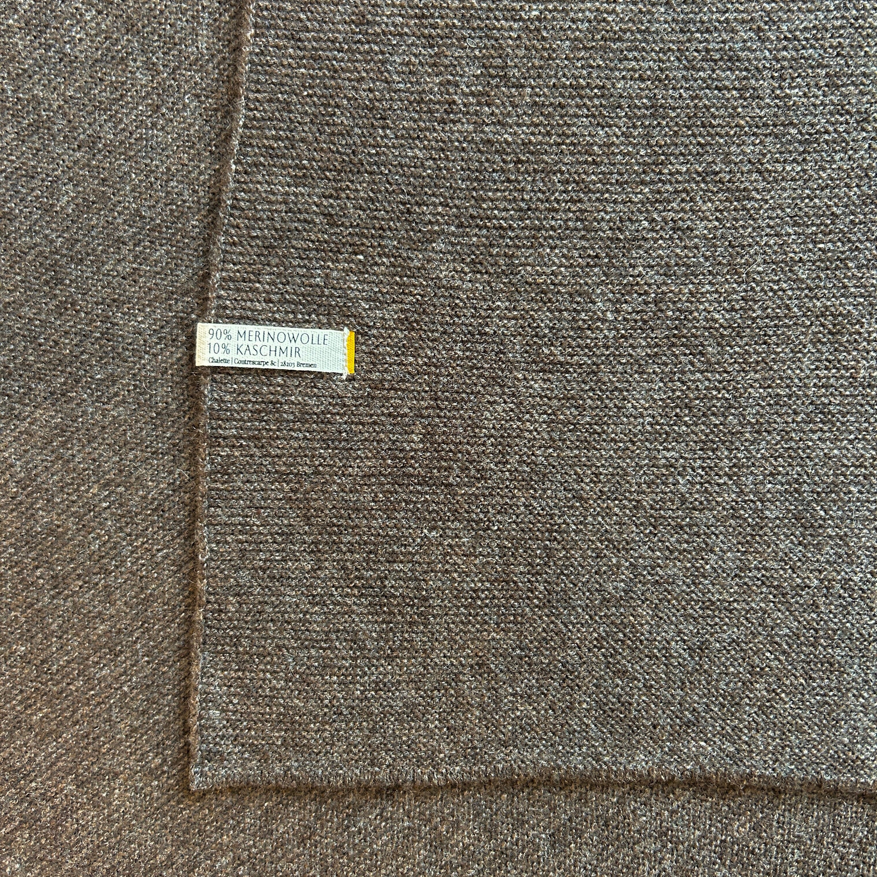 Babydecke Chalette dunkelbraun Merinowolle Kaschmir Troll