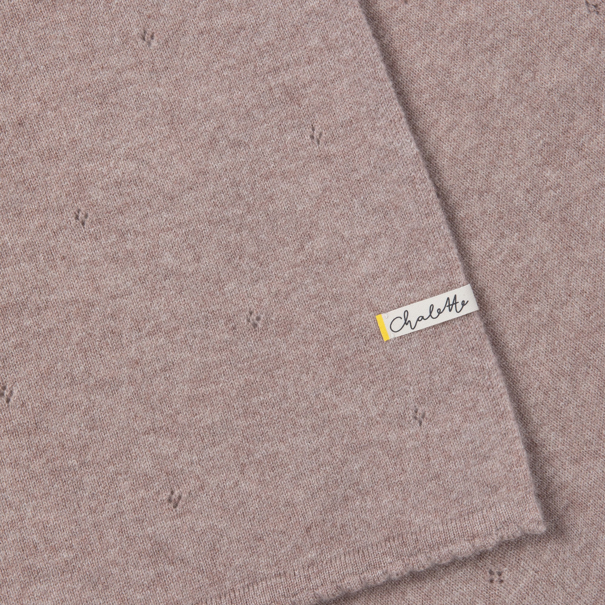 Babydecke 'Träumerei' | 100% Kaschmir | beige | 105 x 105 cm