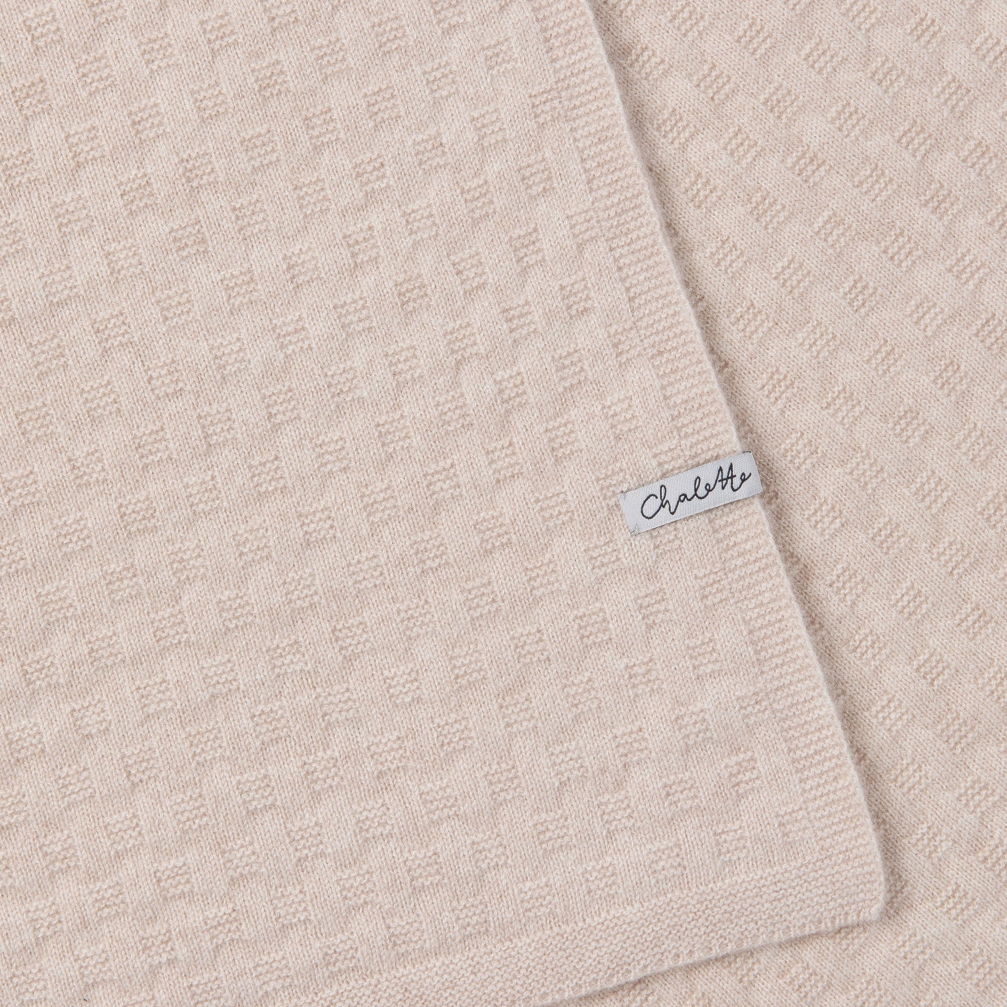 Baby Blanket 'Dünensand' | 100% Cashmere | Mottled Beige | 102 x 105 cm