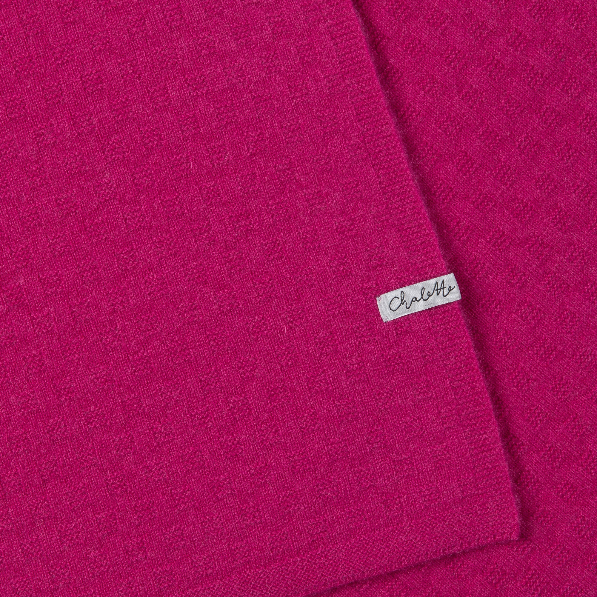 Baby blanket 'Beerengarten' | 100% cashmere | raspberry | 102 x 105 cm