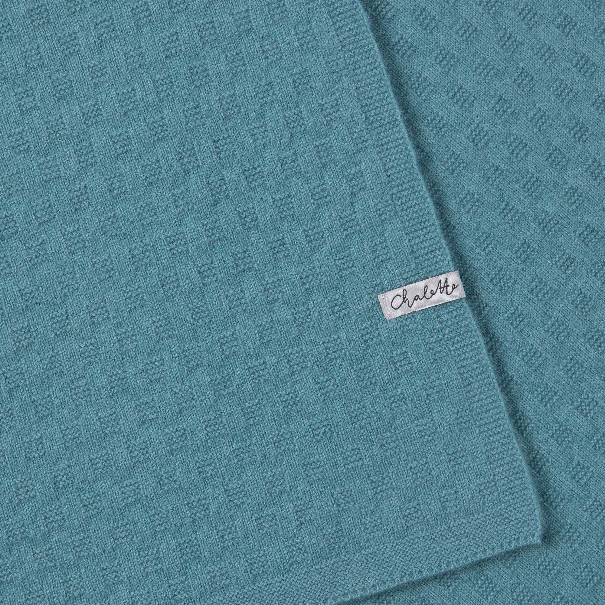 Baby blanket 'Waldsee' | 100% cashmere | petrol | 102 x 105 cm