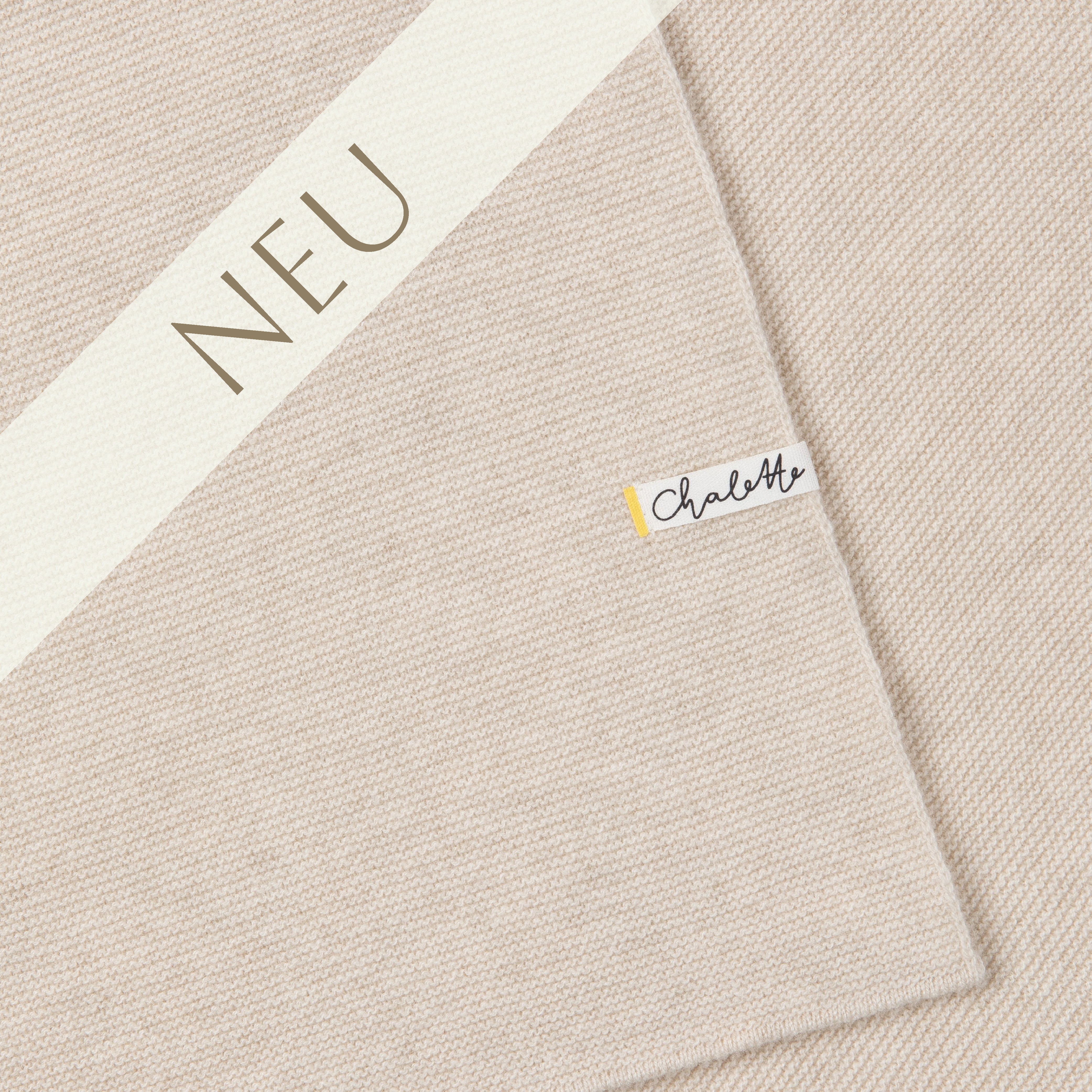 Super Soft Baby Blanket 'Pixie' | light beige | 105 x 105 cm