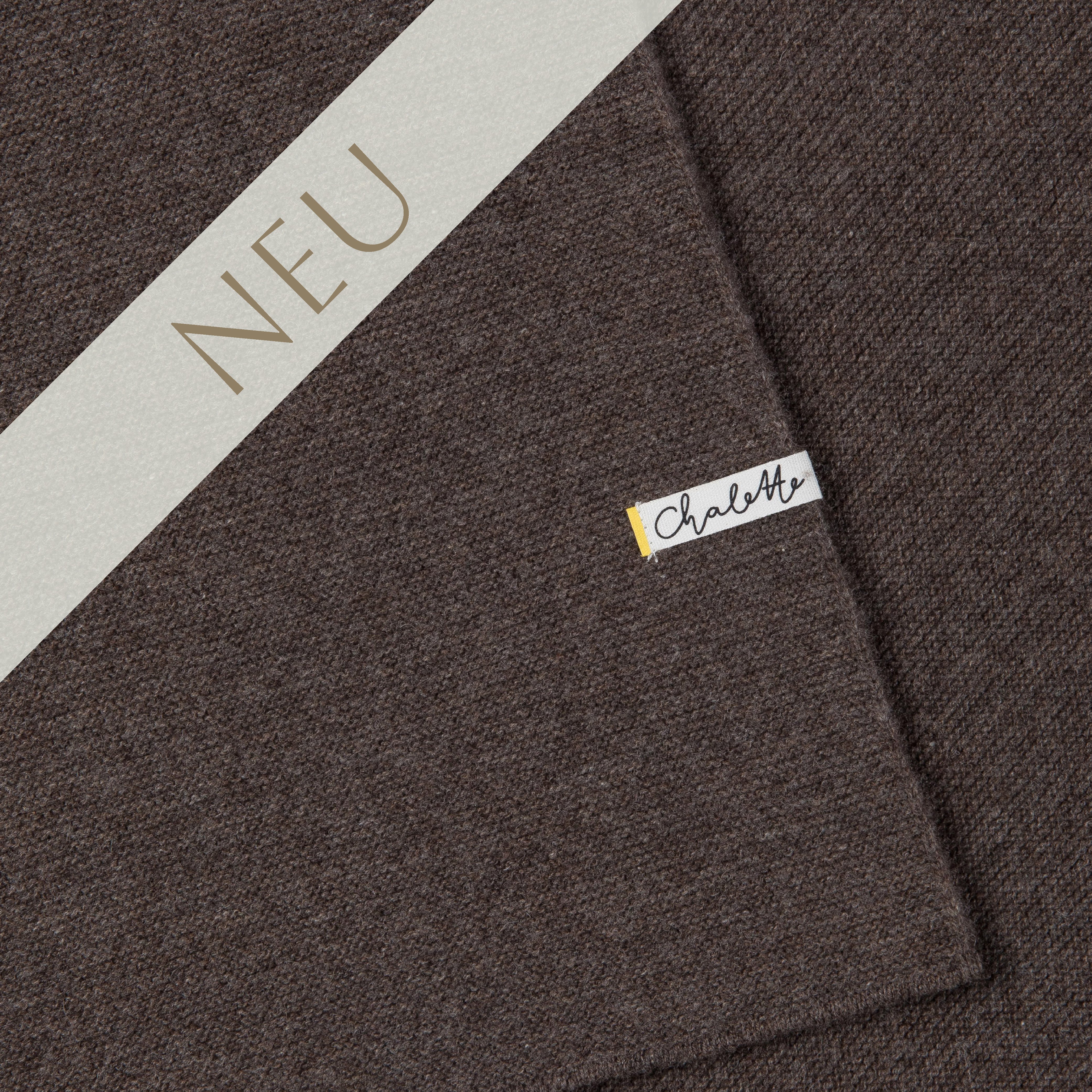 Super Soft Baby Blanket 'Troll' | dark brown | 105 x 105 cm