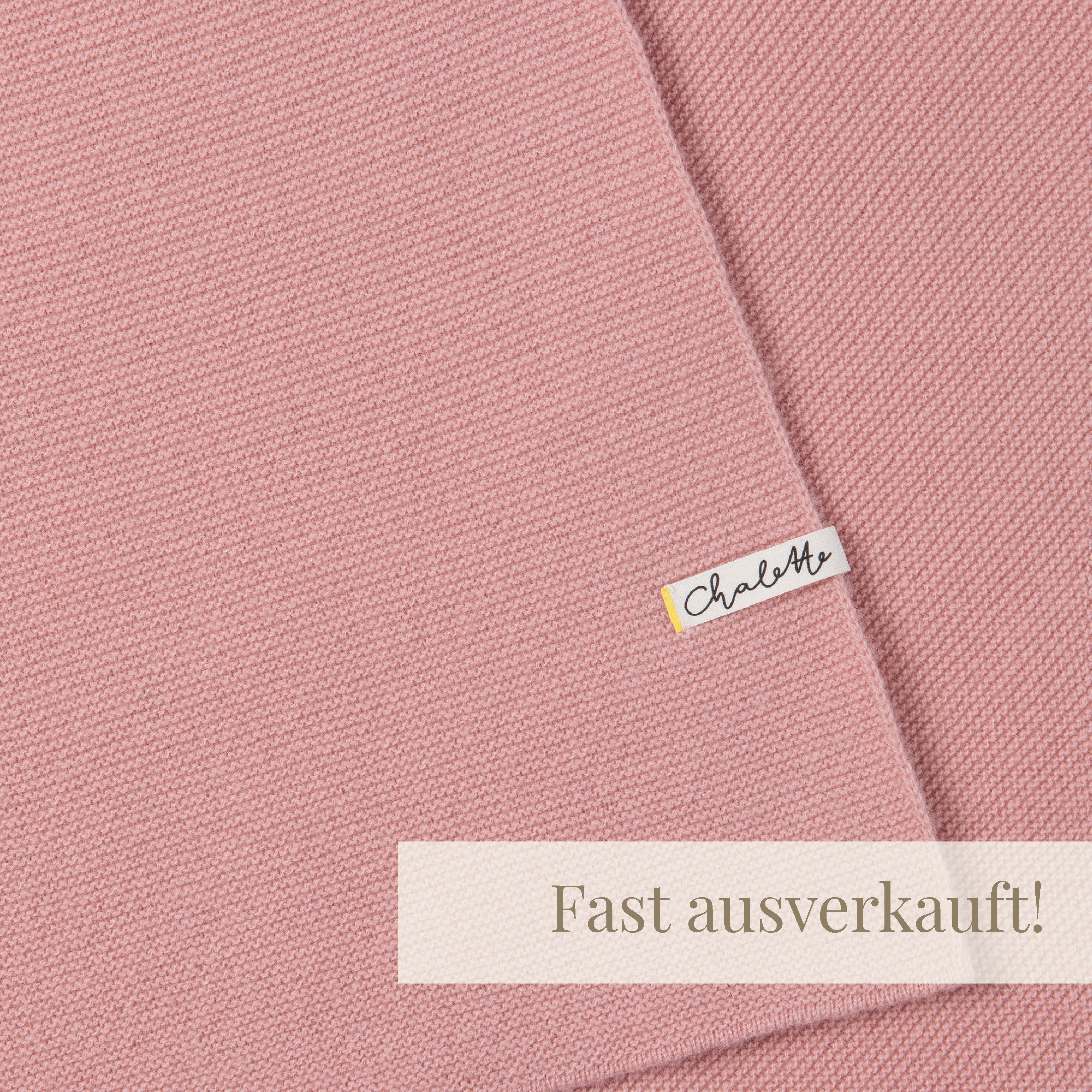 Super soft baby blanket 'Elfe' | light pink | 105 x 105 cm