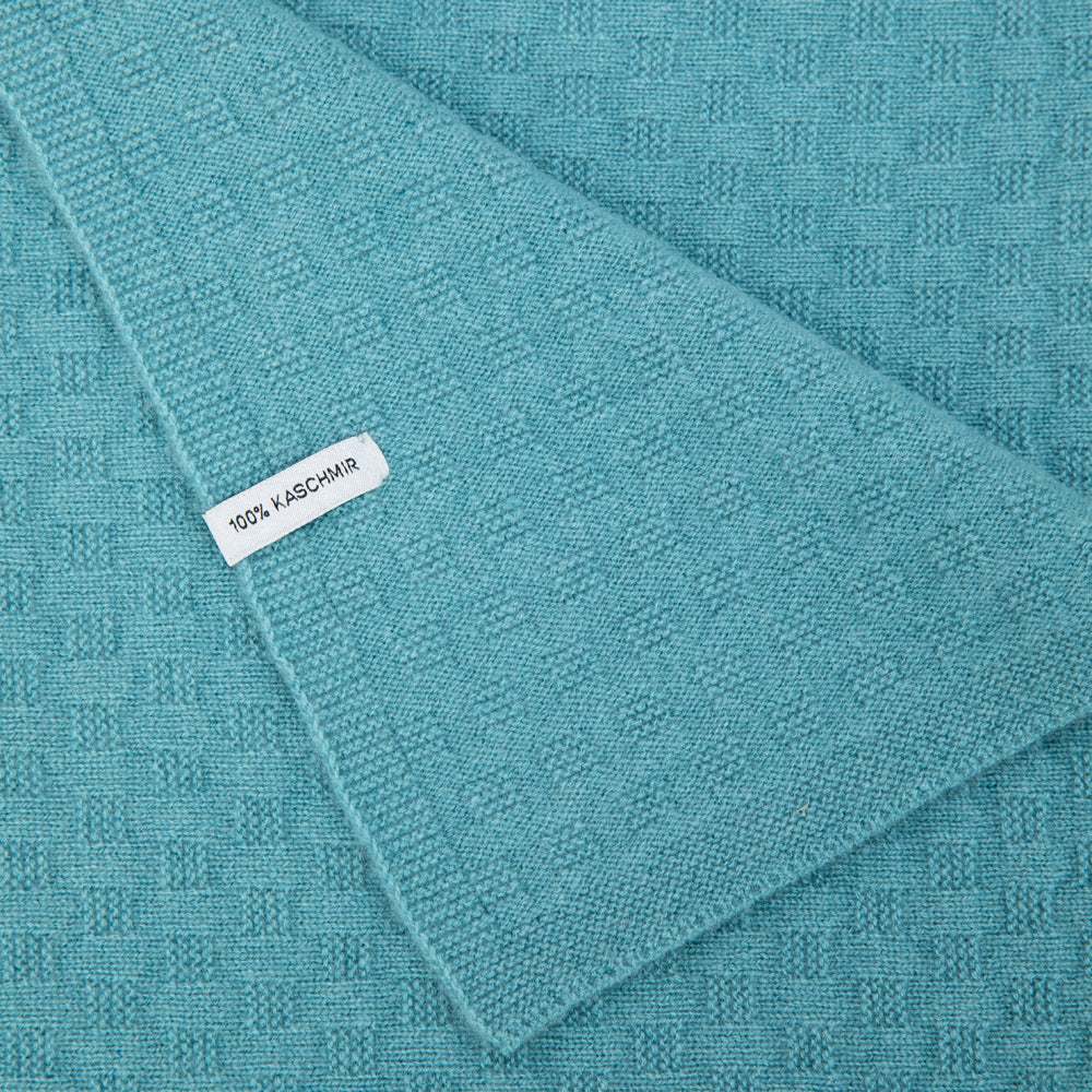 Baby blanket 'Waldsee' | 100% cashmere | petrol | 102 x 105 cm