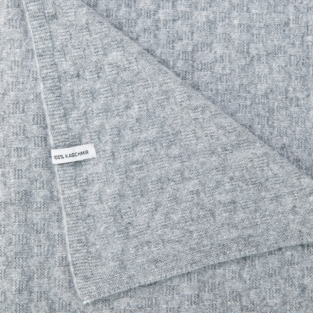 Baby blanket 'Steinwiese' | 100% cashmere | mottled grey | 102 x 105 cm