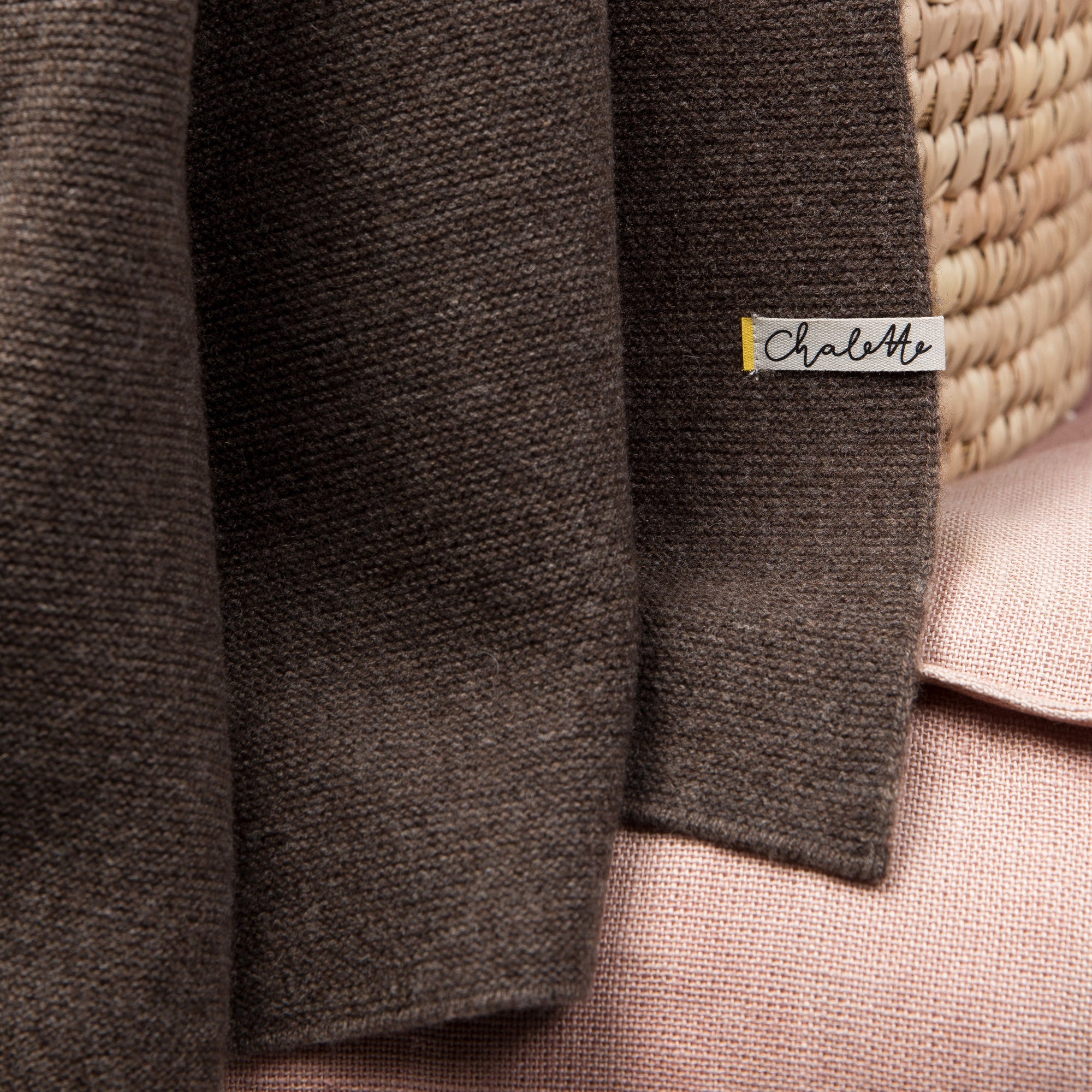 Superweiche Babydecke 'Troll' | dunkelbraun | 105 x 105 cm