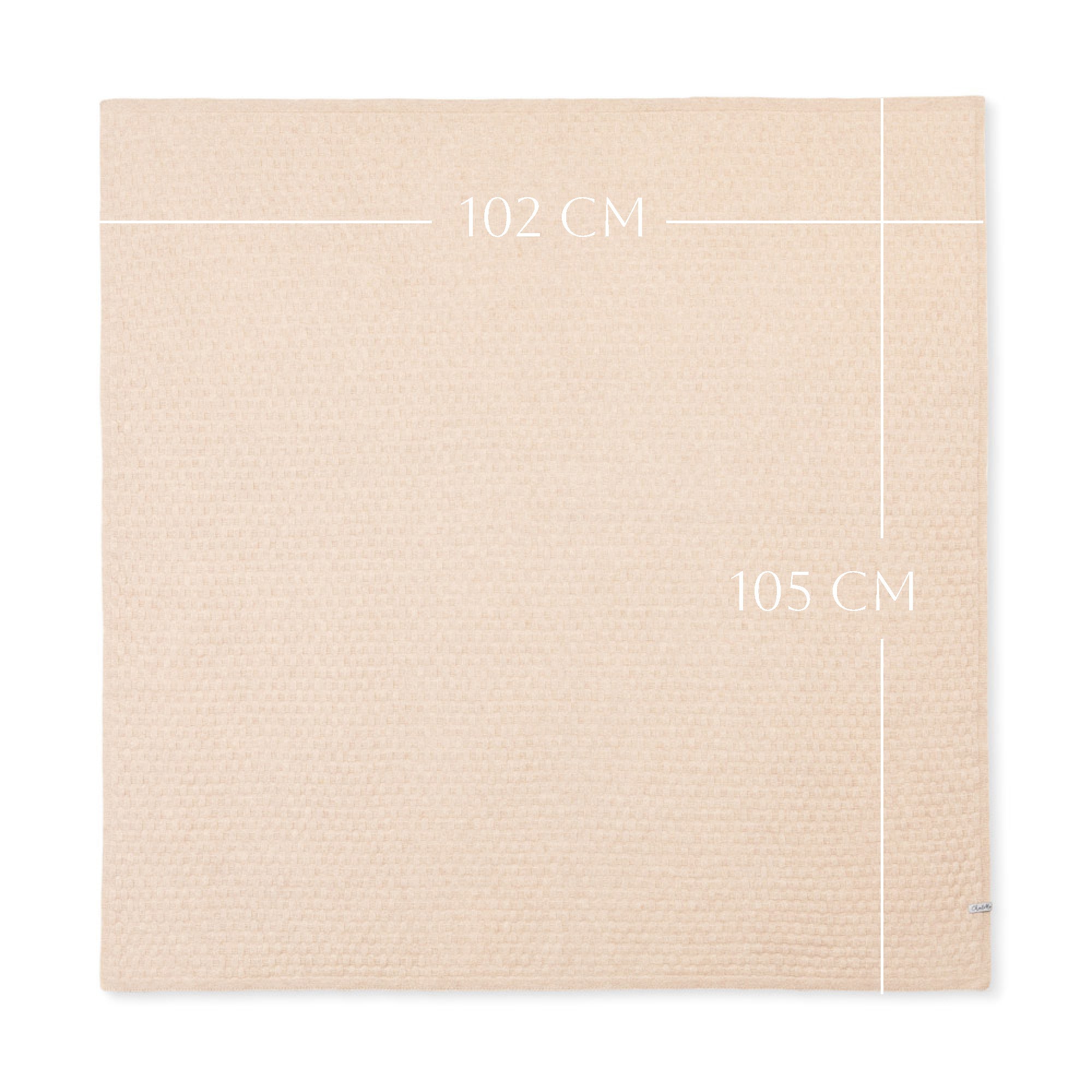 Baby Blanket 'Dünensand' | 100% Cashmere | Mottled Beige | 102 x 105 cm