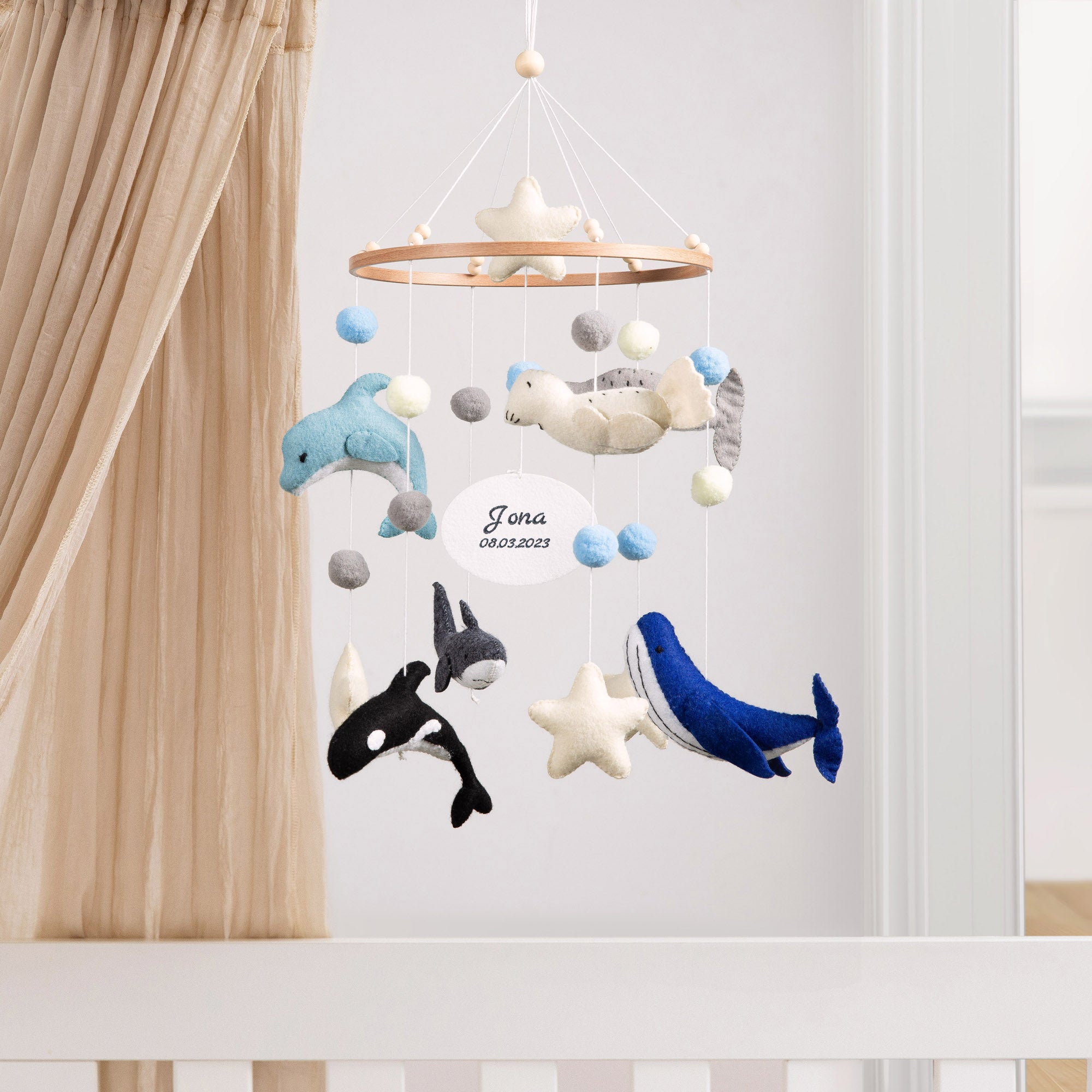 Baby Mobile Chalette x ohee manufaktur | 'Meerestiere'