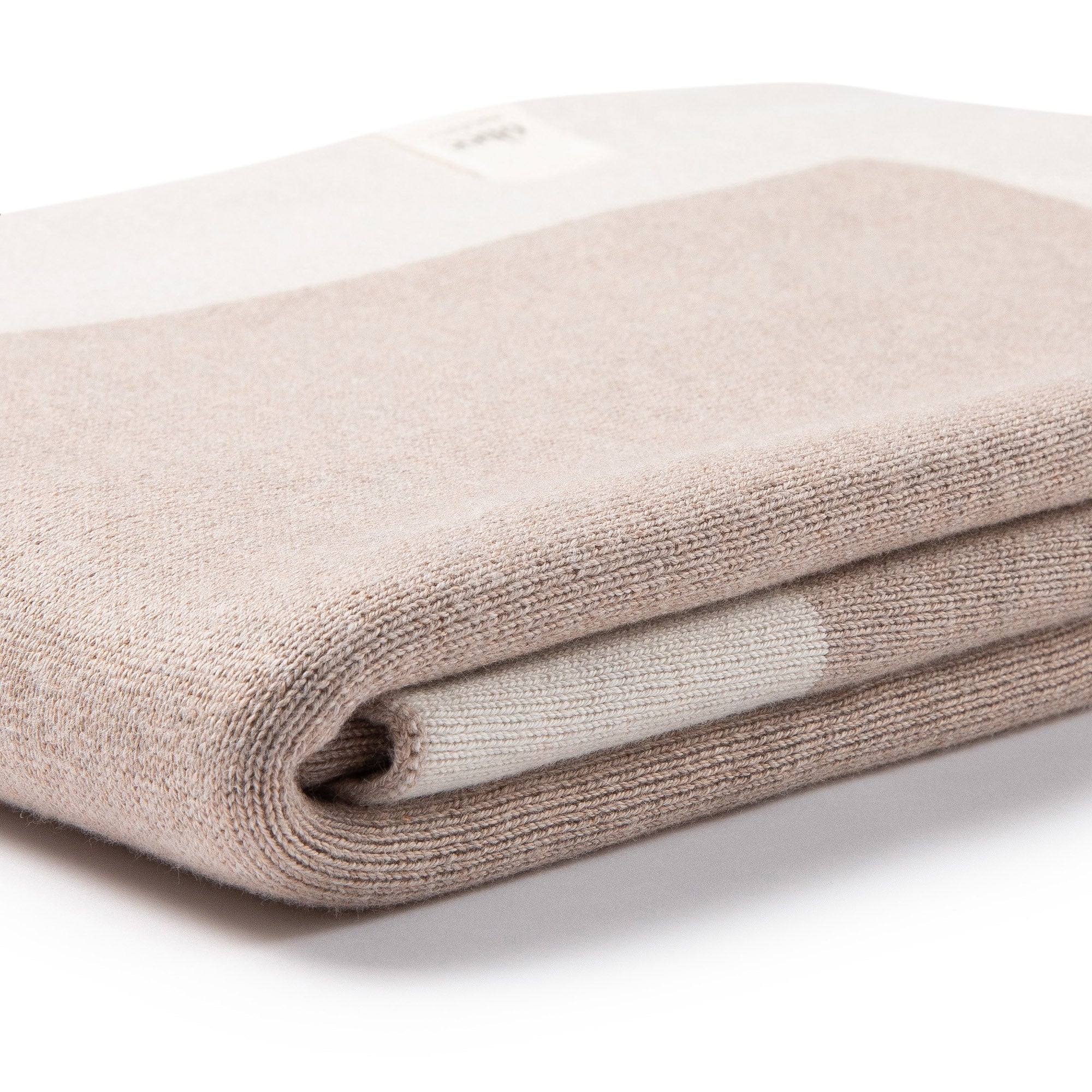 Babydecke Chalette x ohee manufaktur | 'Traumlicht' | 100% Baumwolle | beige / cremeweiß | 104 x 104 cm