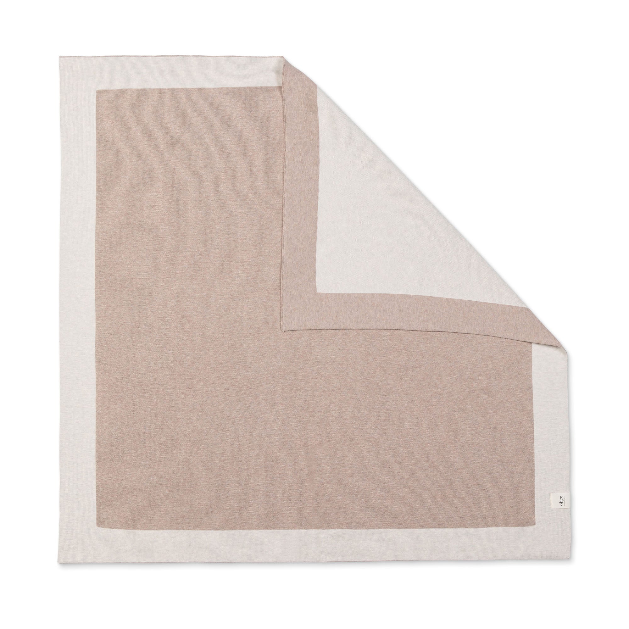 Babydecke Chalette x ohee manufaktur | 'Traumlicht' | 100% Baumwolle | beige / cremeweiß | 104 x 104 cm