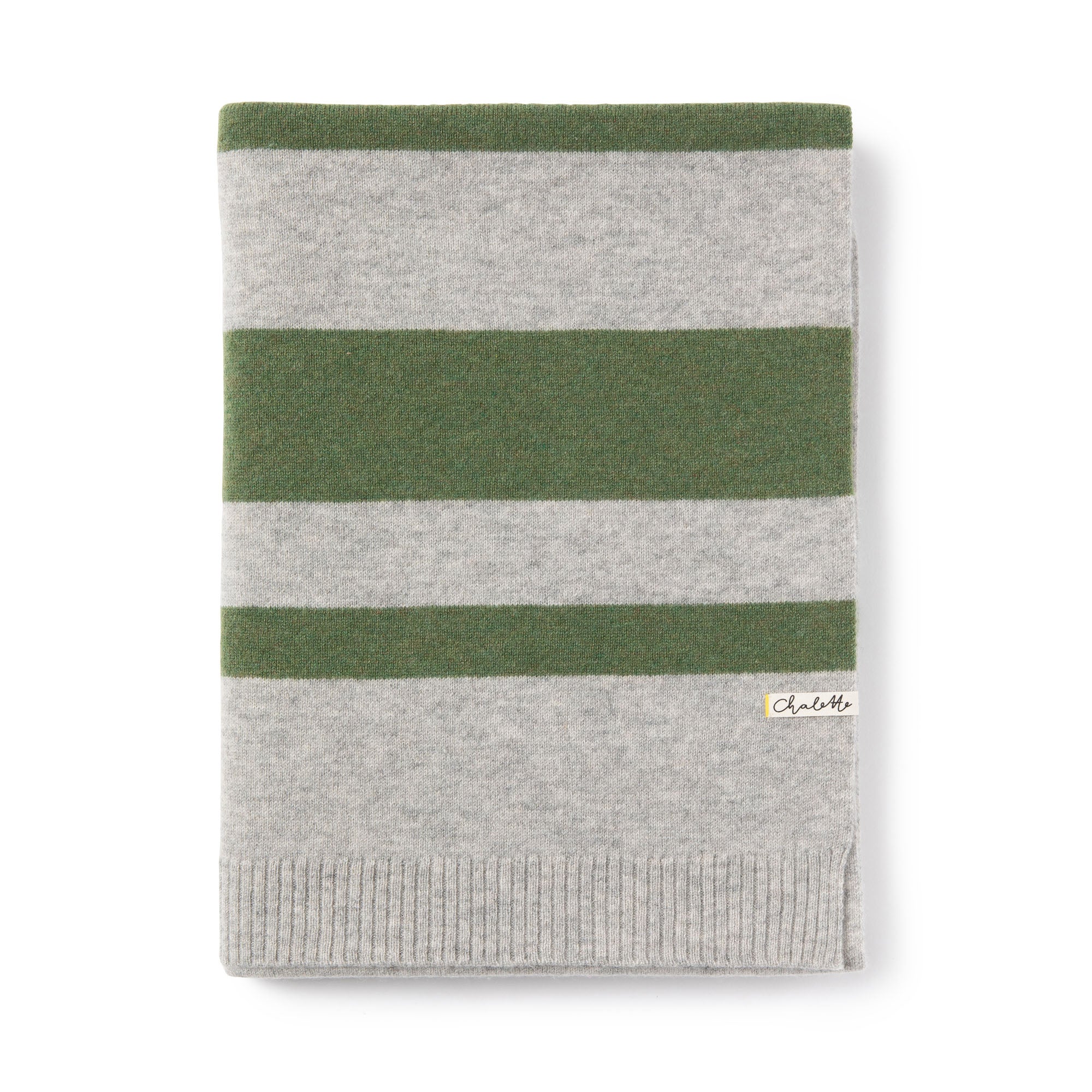 Super soft baby blanket 'Waldgeister' | light gray/ forest green