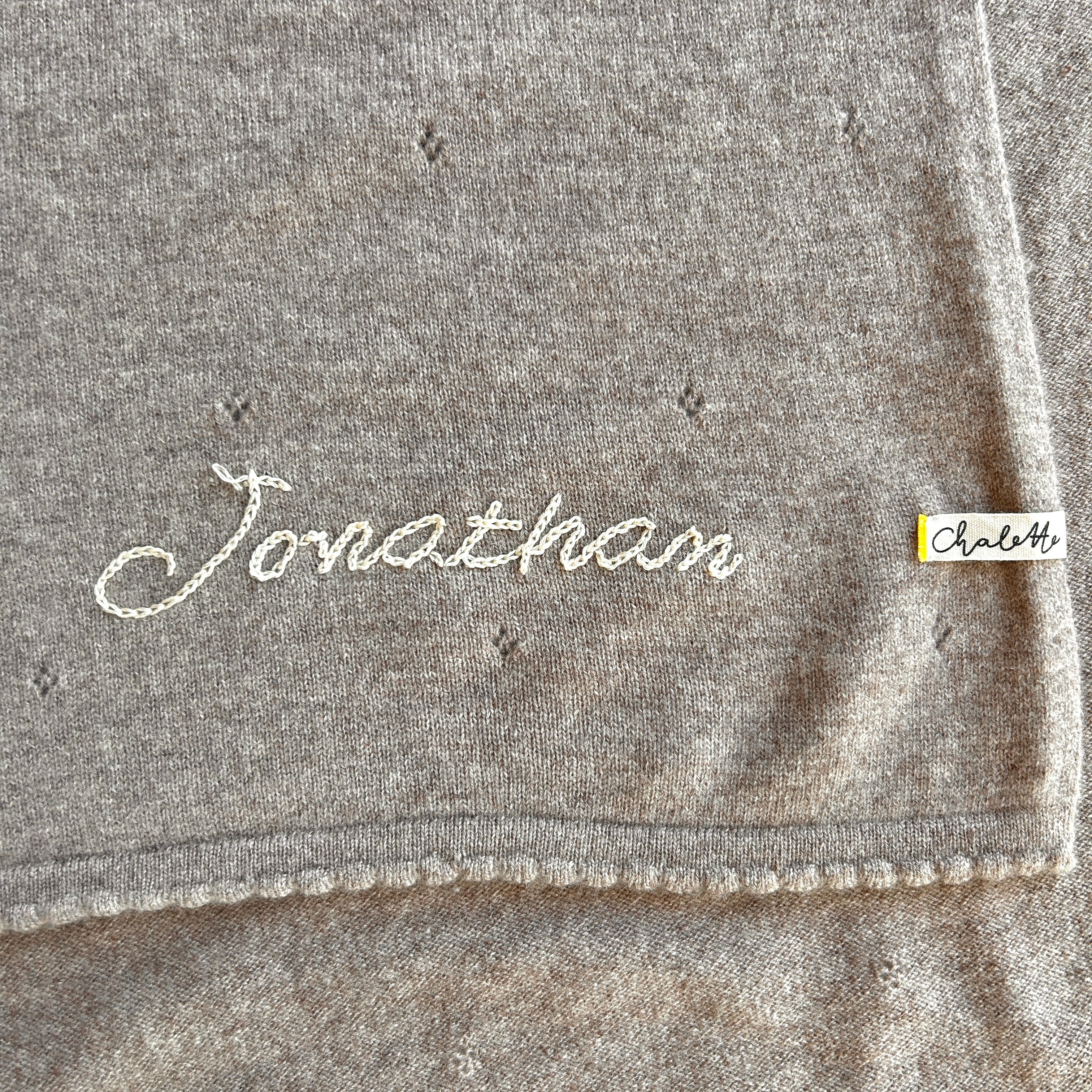 OUTLET | Babydecke 'Träumerei' | beige | 105 x 105 cm | "Jonathan"