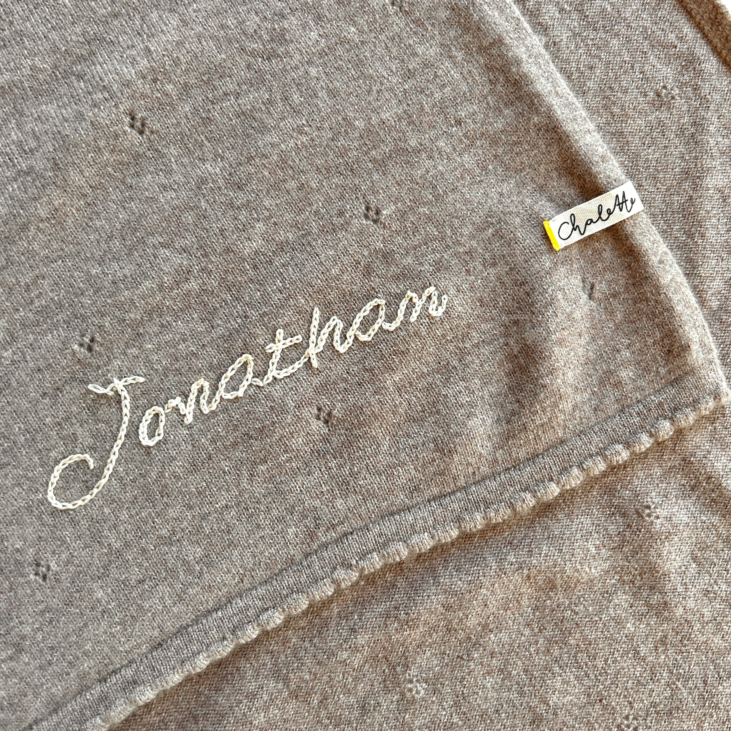 OUTLET | Babydecke 'Träumerei' | beige | 105 x 105 cm | "Jonathan"