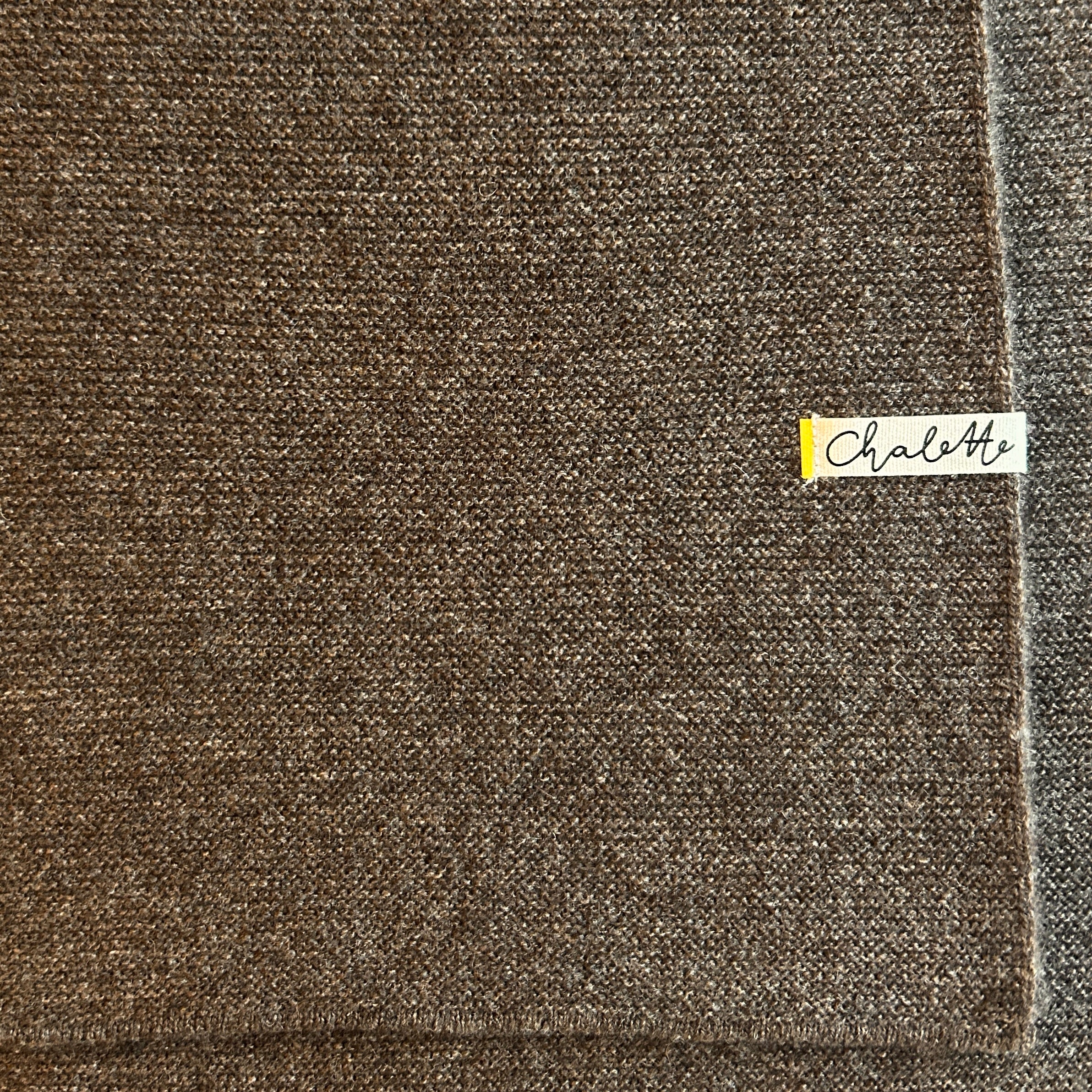 Superweiche Babydecke 'Troll' | dunkelbraun | 105 x 105 cm