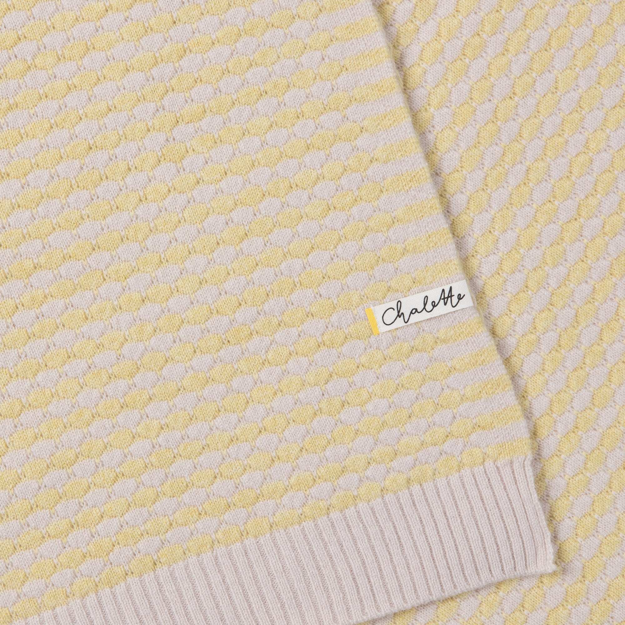 Super soft baby blanket 'Sonnenblume' | beige/lemon yellow | 102 x 105 cm