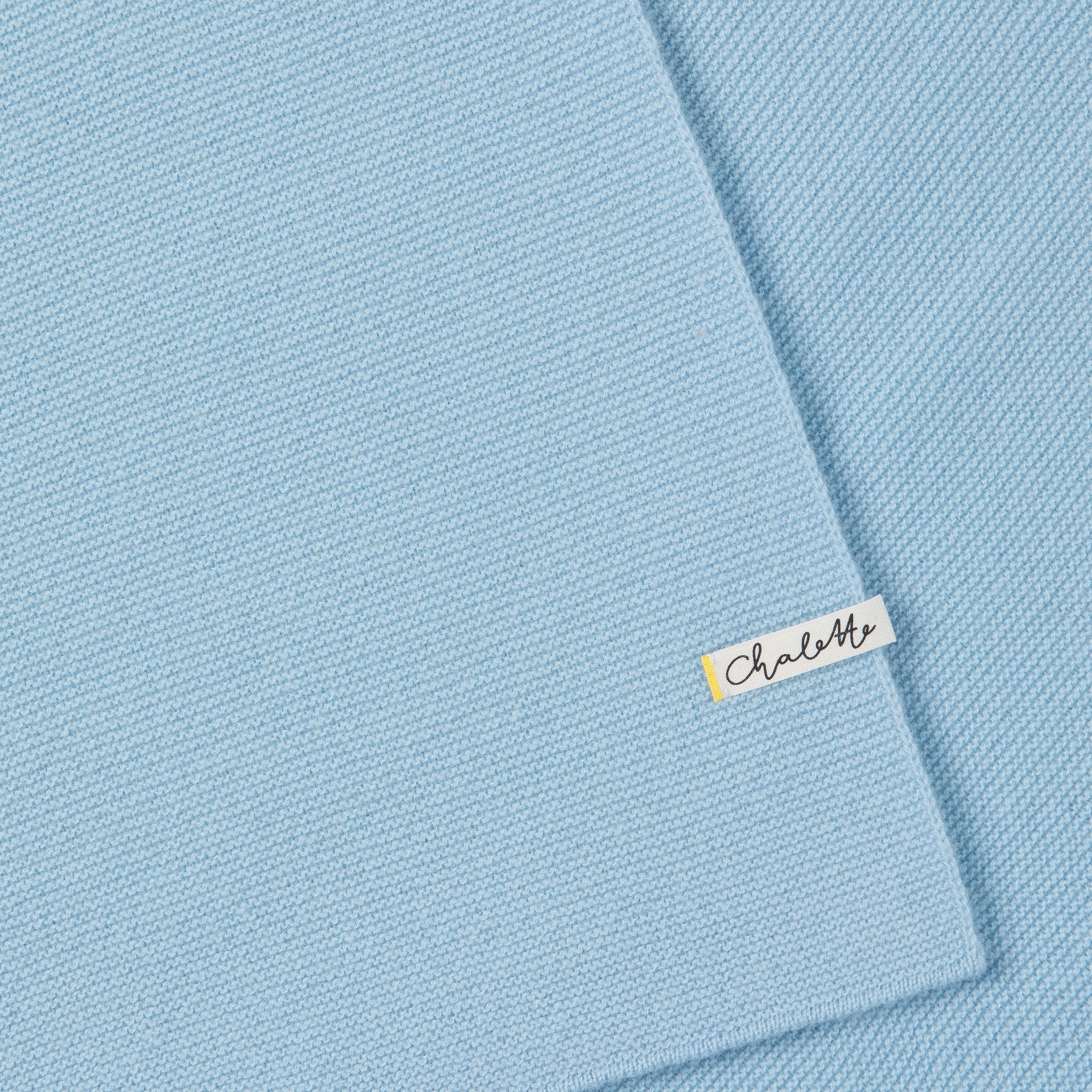 Super soft baby blanket 'Kobold' | light blue | 105 x 105 cm