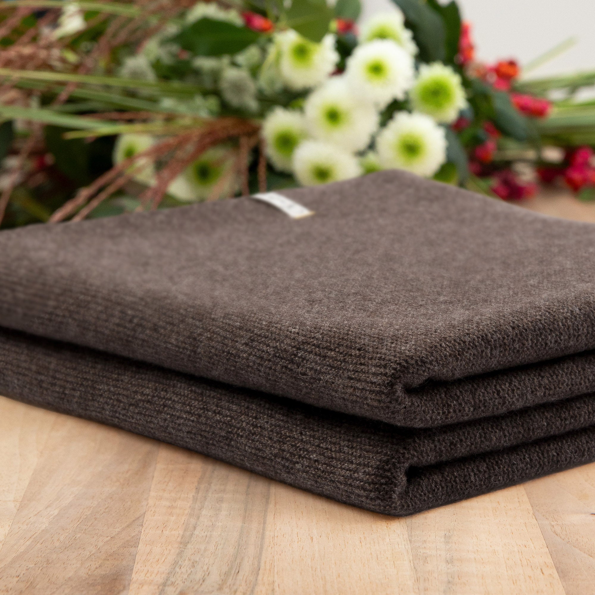 Super Soft Baby Blanket 'Troll' | dark brown | 105 x 105 cm