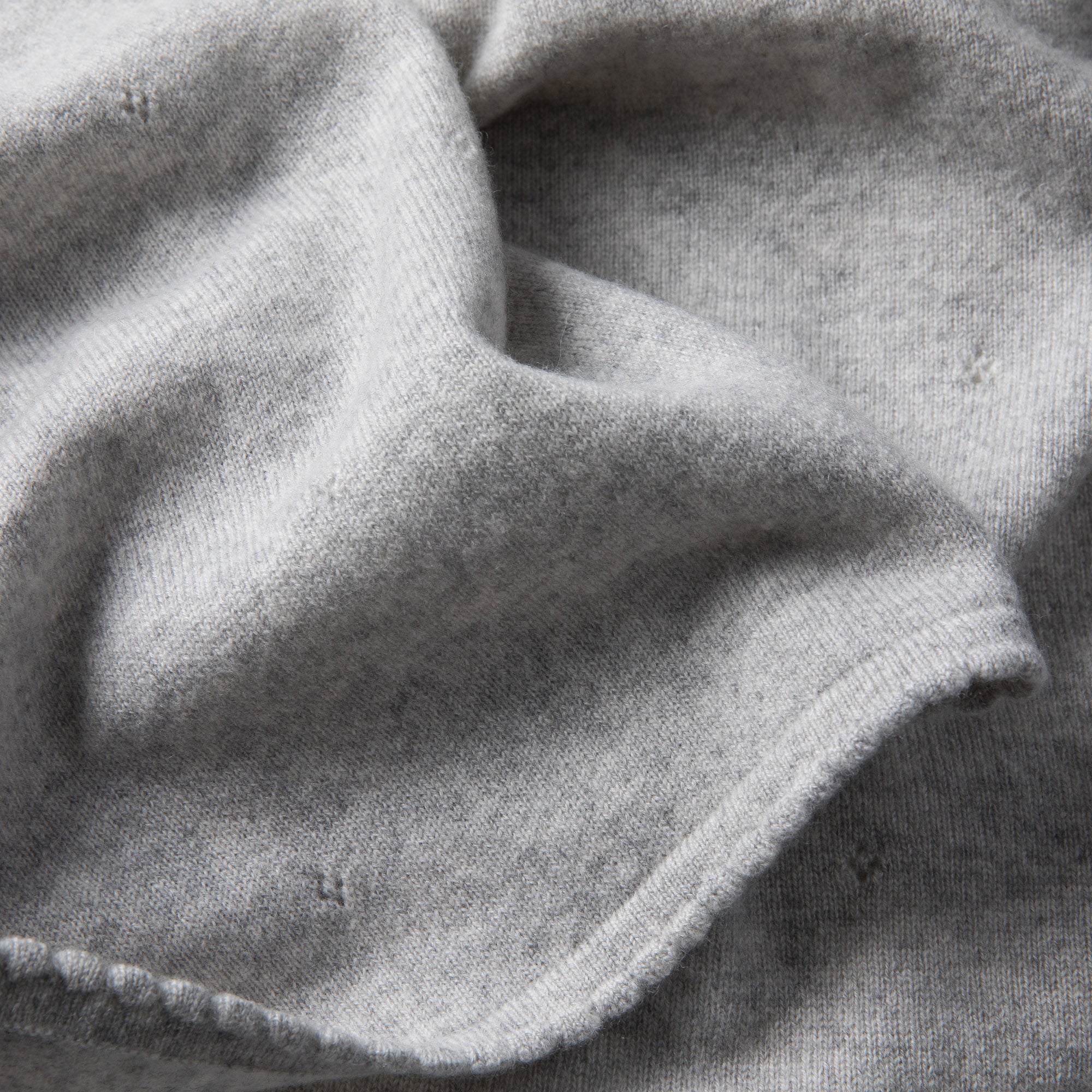 Baby Blanket 'Mondschimmer' | 100% Cashmere | light grey | 105 x 105 cm
