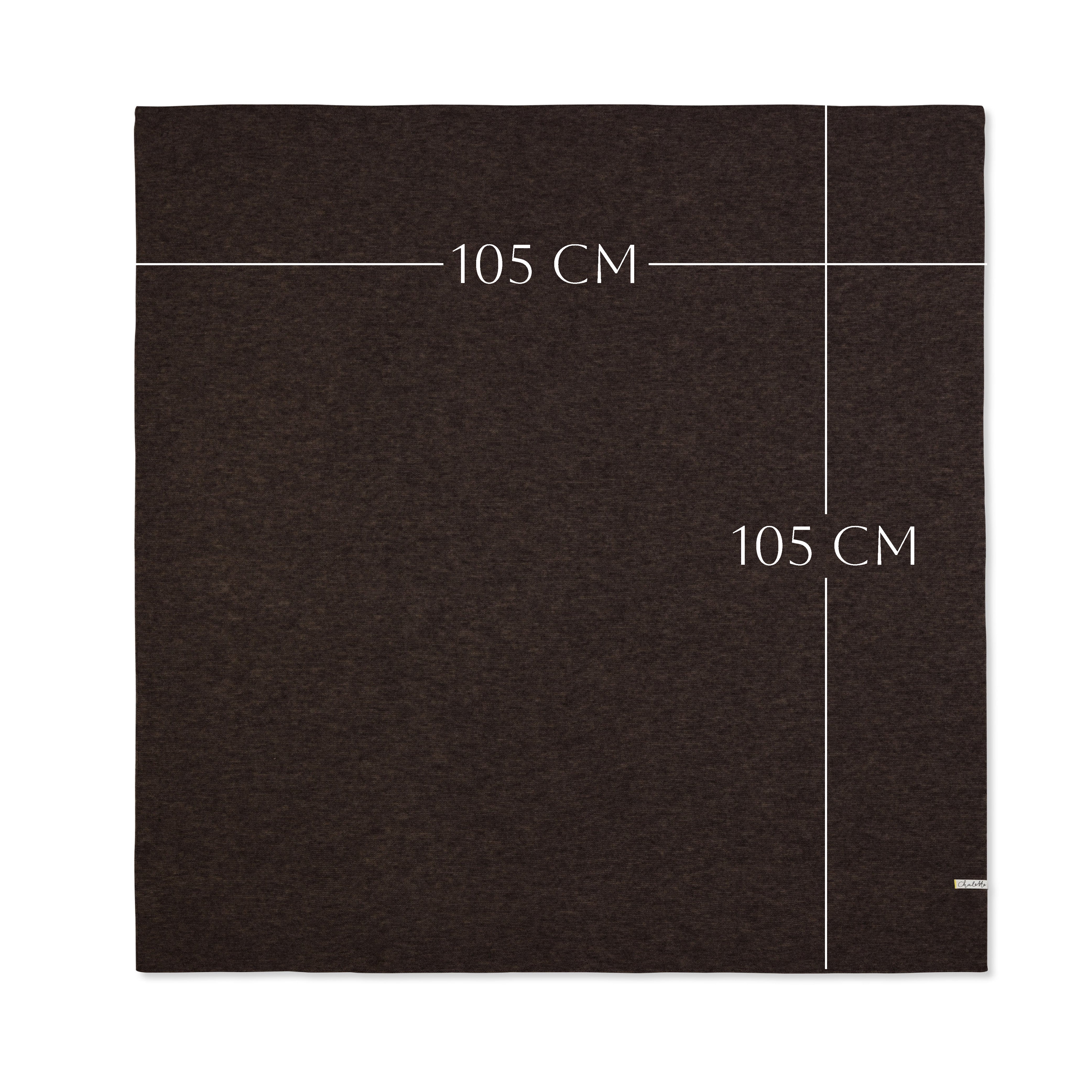 Super Soft Baby Blanket 'Troll' | dark brown | 105 x 105 cm