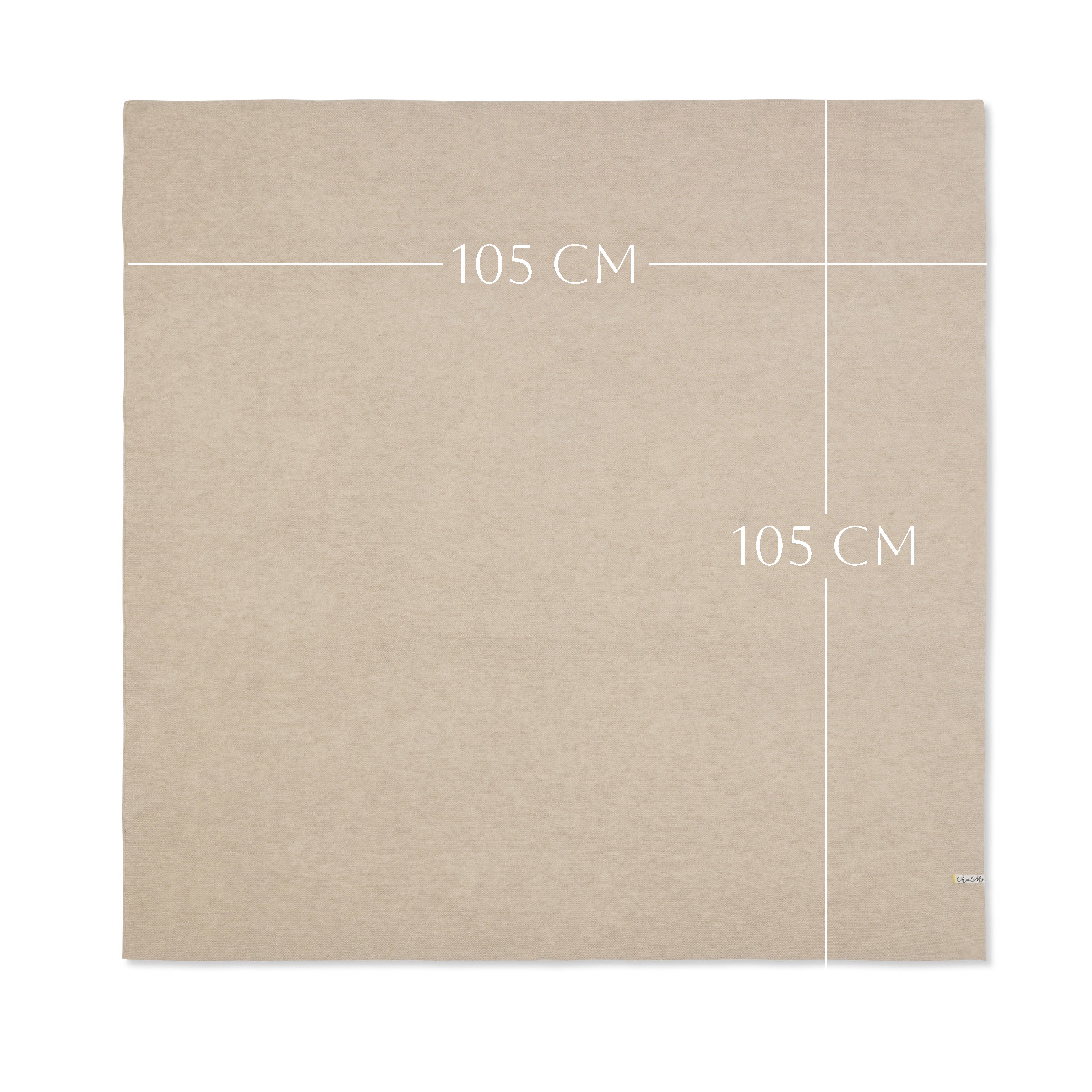 Super Soft Baby Blanket 'Pixie' | light beige | 105 x 105 cm