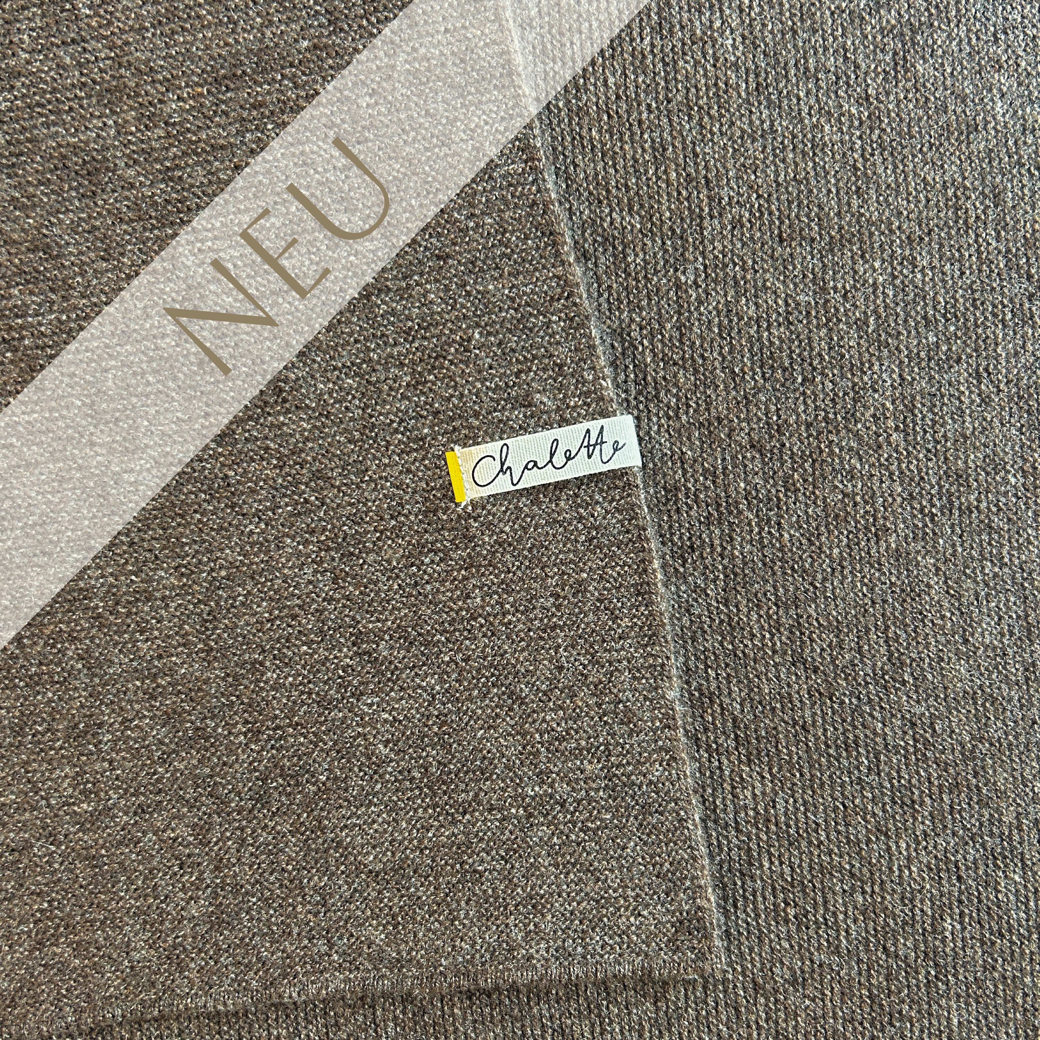 Babydecke Kaschmir Merino weich braun Chalette