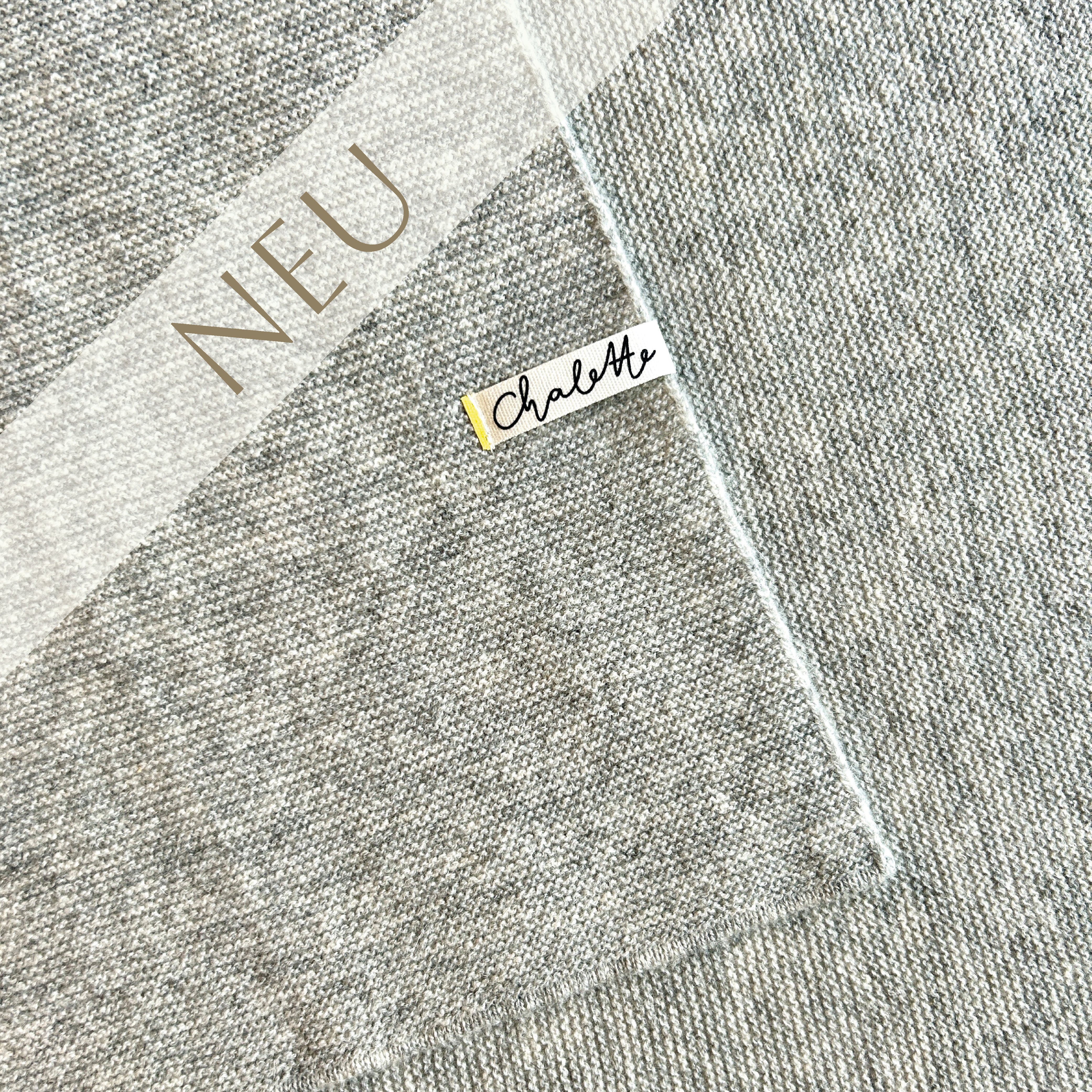 Babydecke Kaschmir Merino weich hellgrau