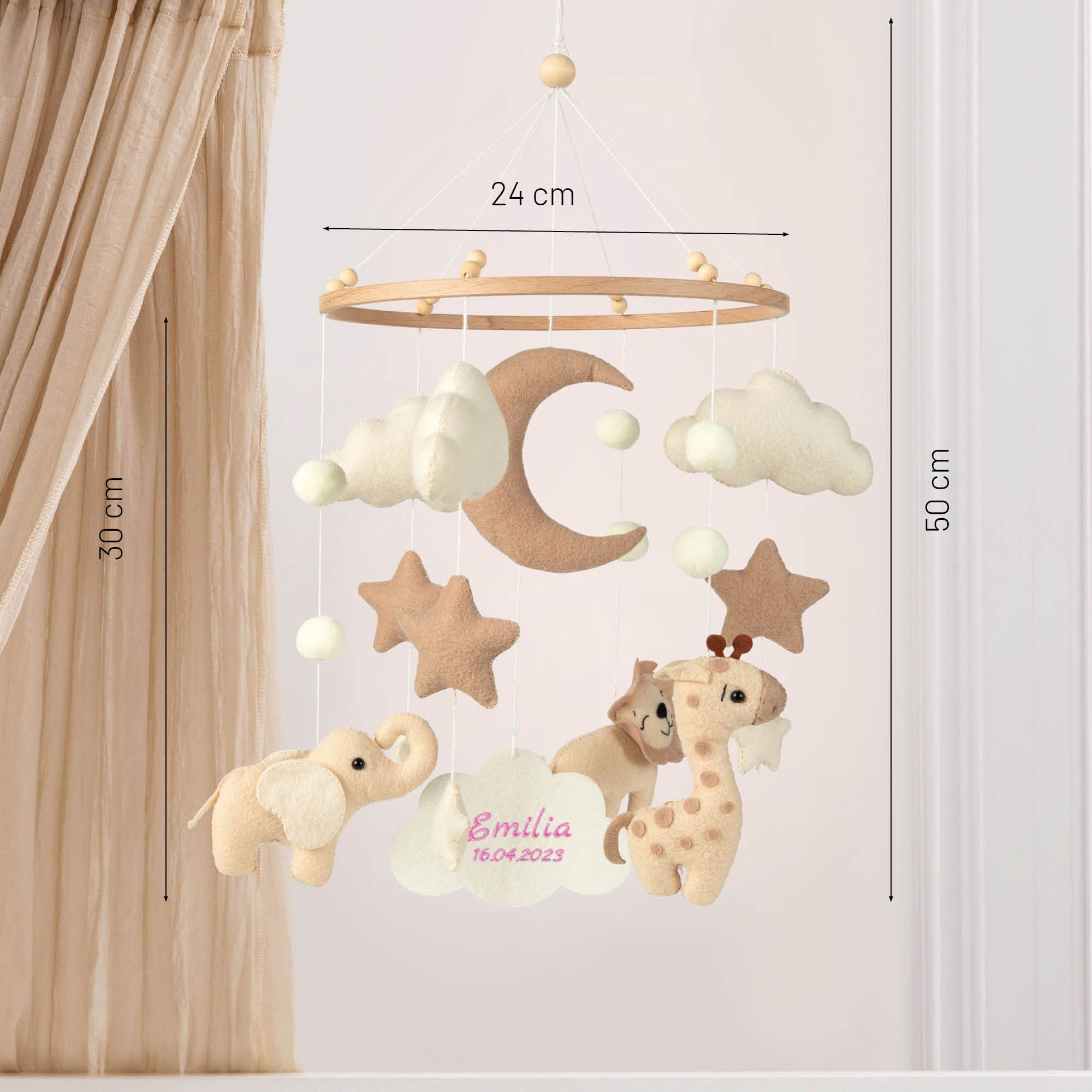 Baby Mobile Chalette x ohee manufaktur | 'Safari'