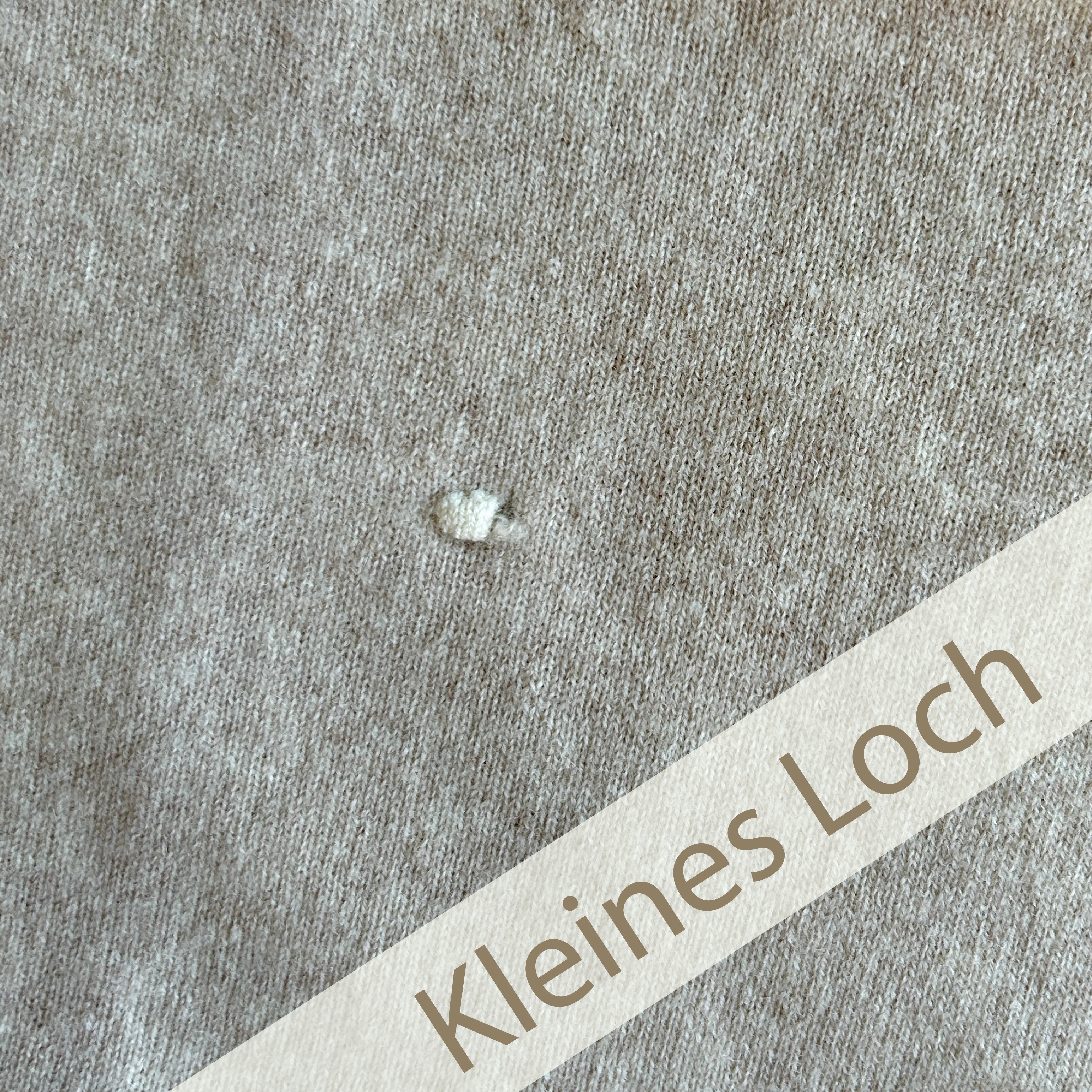 OUTLET | Babydecke 'Sternenstaub' | 100% Kaschmir | beige / off-white | 102 x 105 cm | kleines Loch