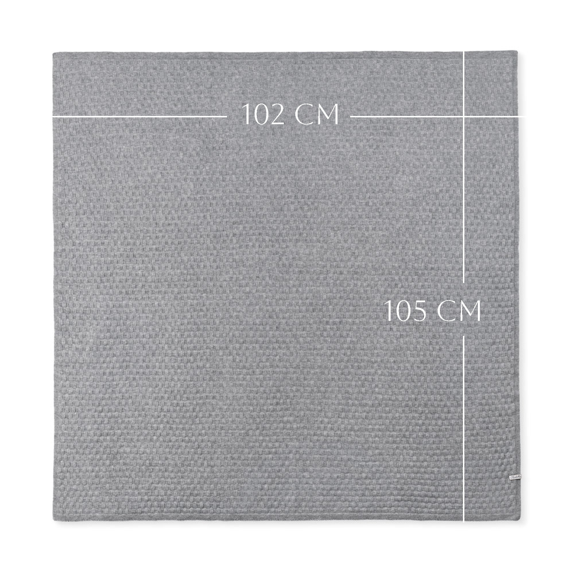 Cashmere blanket 'Steinwiese' | mottled gray