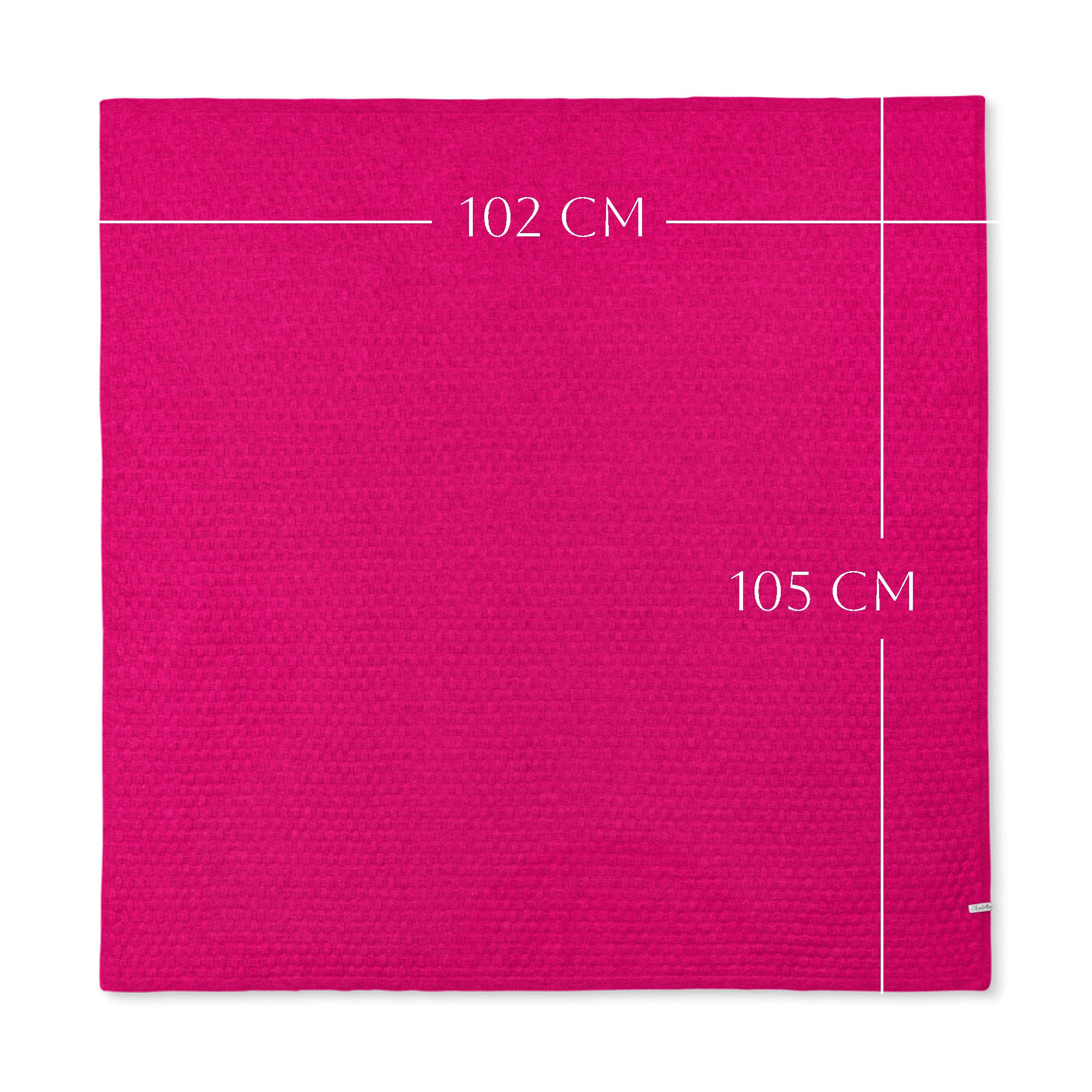 Babydecke 'Beerengarten' | 100% Kaschmir | himbeer | 102 x 105 cm
