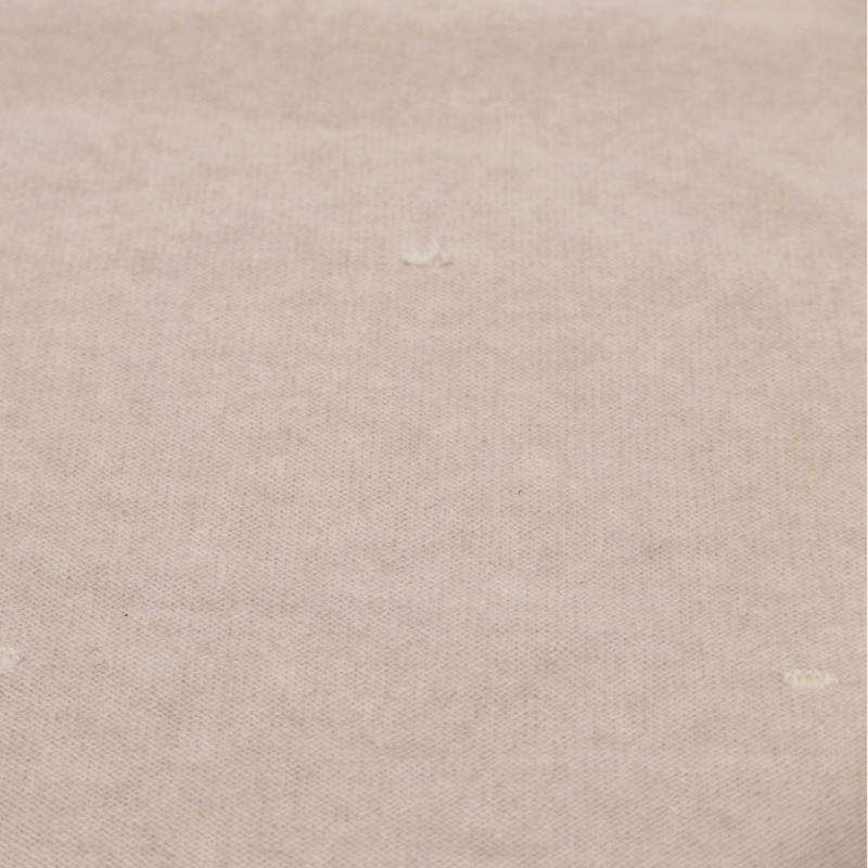 OUTLET | Kaschmirdecke 'Sternenstaub' beige / off-white | kleinere Strickfehler